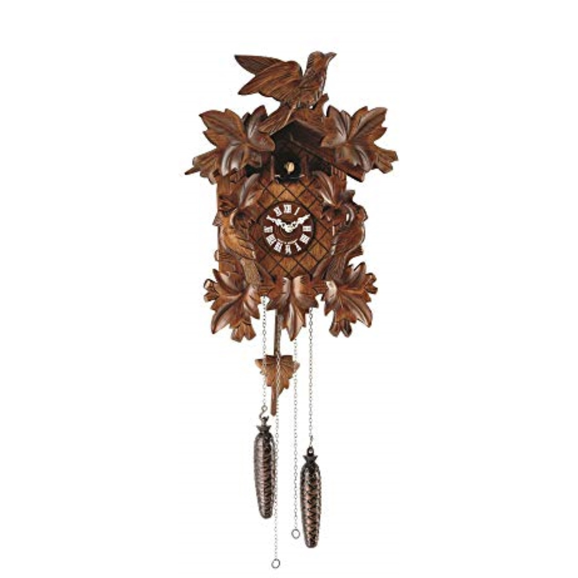 VILLINGEN, Cuckoo Clock with Quartz Movement that Chimes the Cuckoo Call with a Waterfall Background
