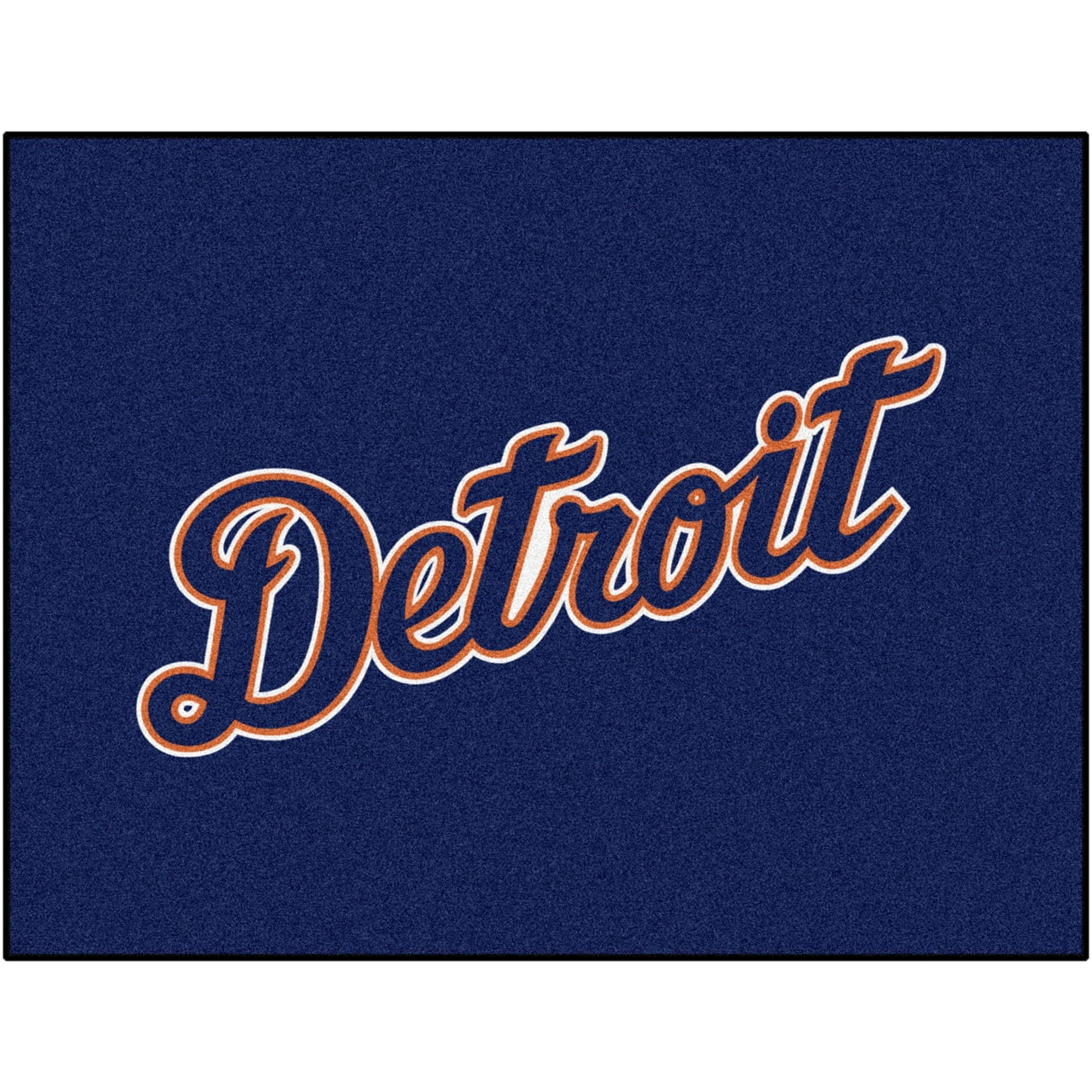 Detroit Tigers All-Star Rug - 34 in. x 42.5 in. - Detroit Script Alternate Logo