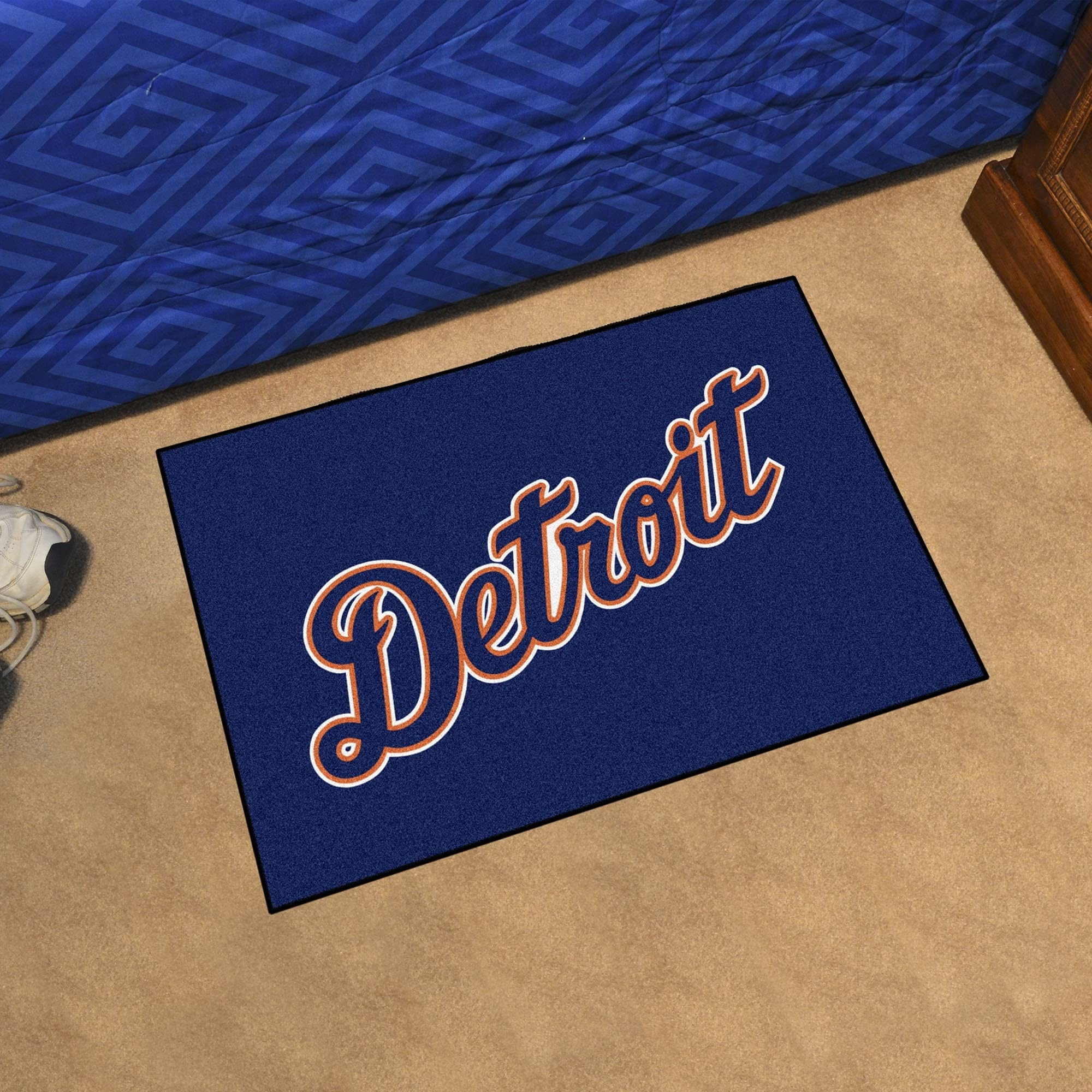 Detroit Tigers Starter Accent Rug - 19in. x 30in. - Detroit Script Alternate Logo