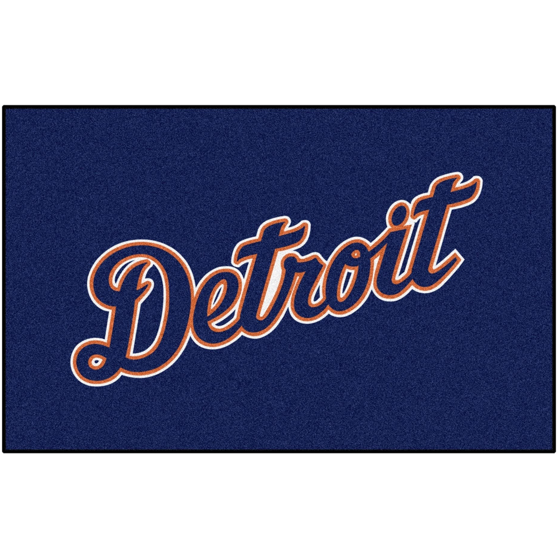 Detroit Tigers Ulti-Mat Rug - 5ft. x 8ft. - Detroit Script Alternate Logo