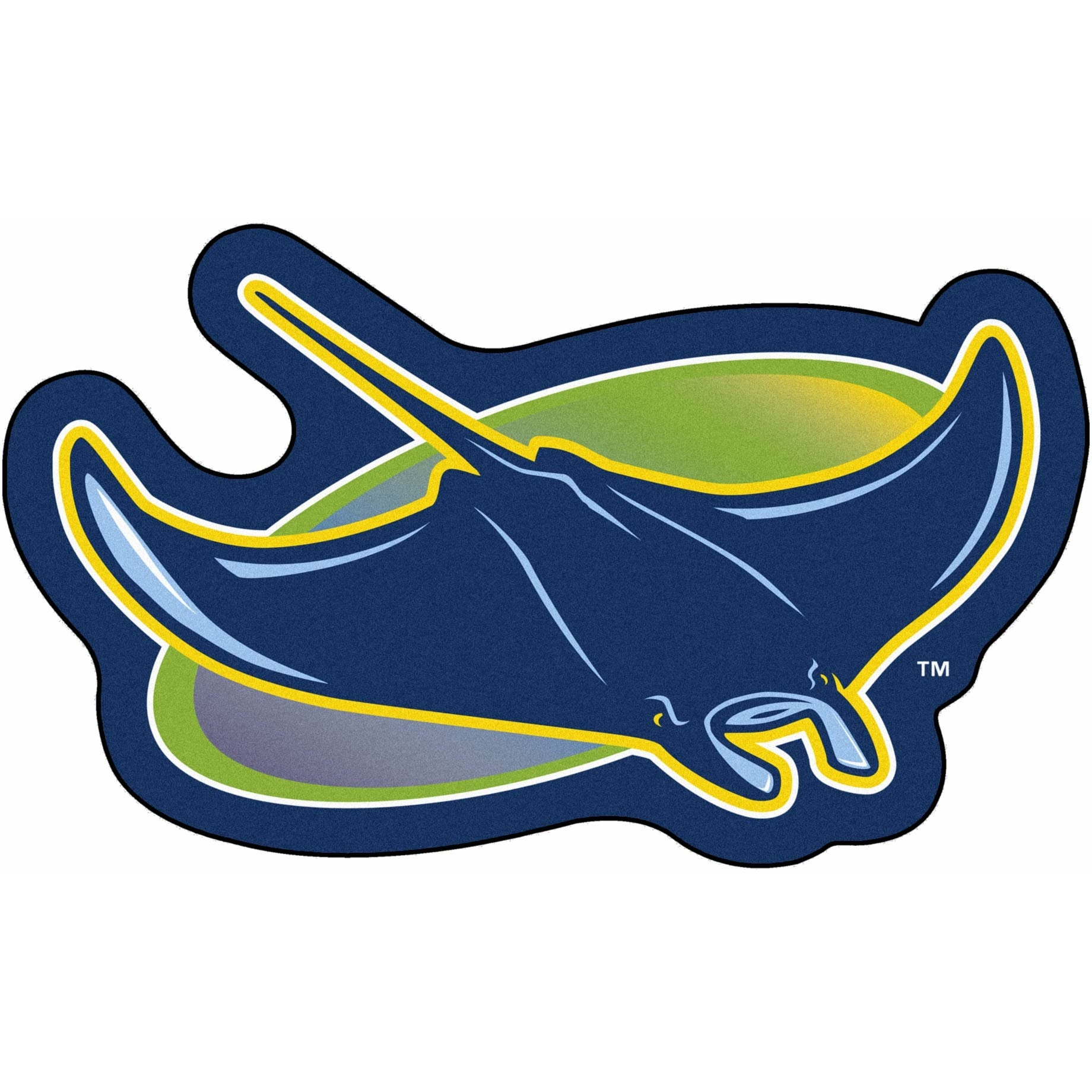 Tampa Bay Rays Mascot Rug - Devil Ray Alternate Logo