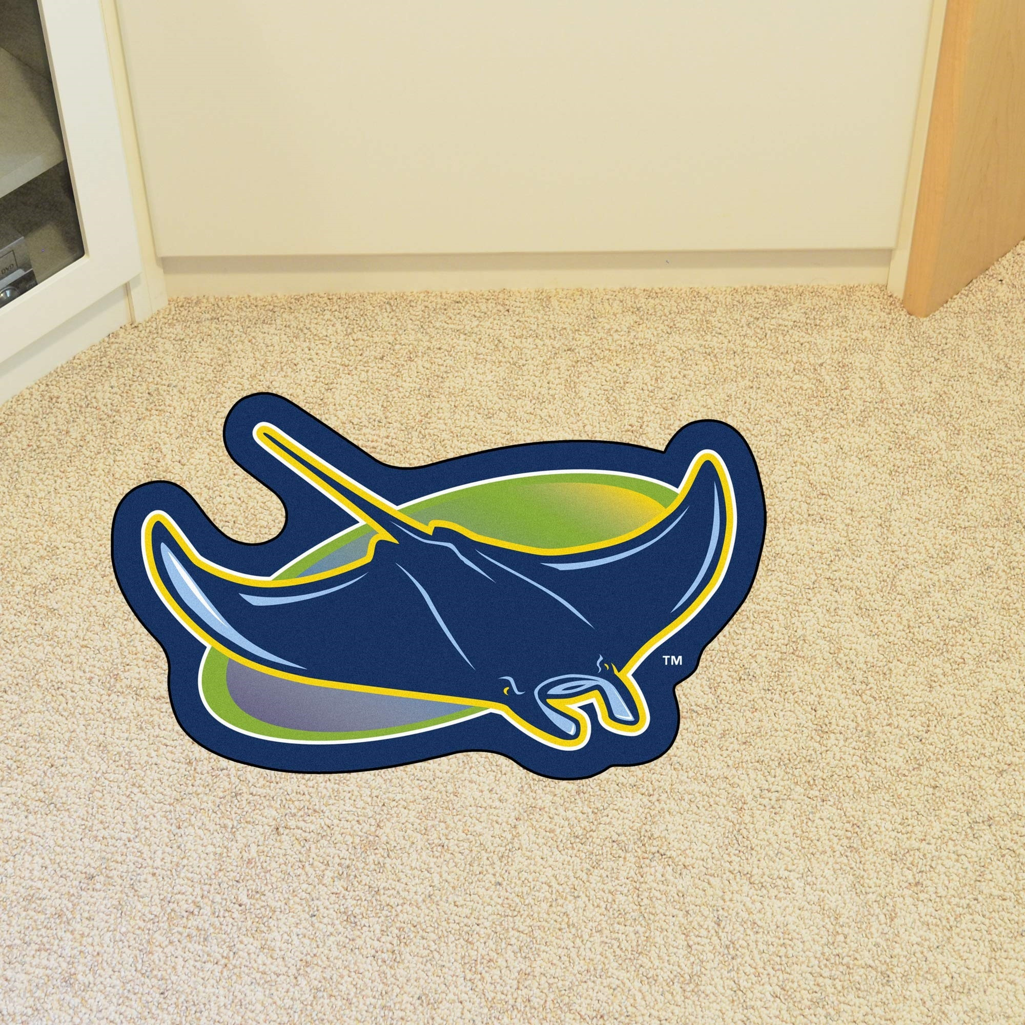 Tampa Bay Rays Mascot Rug - Devil Ray Alternate Logo