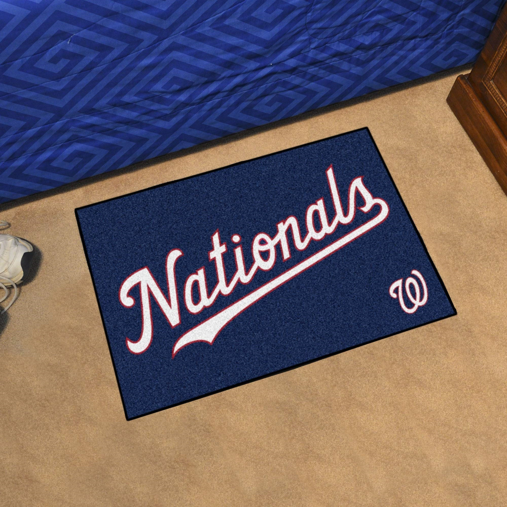 Washington Nationals Starter Mat Accent Rug - 19in. x 30in. - Nationals Script Alternate Logo