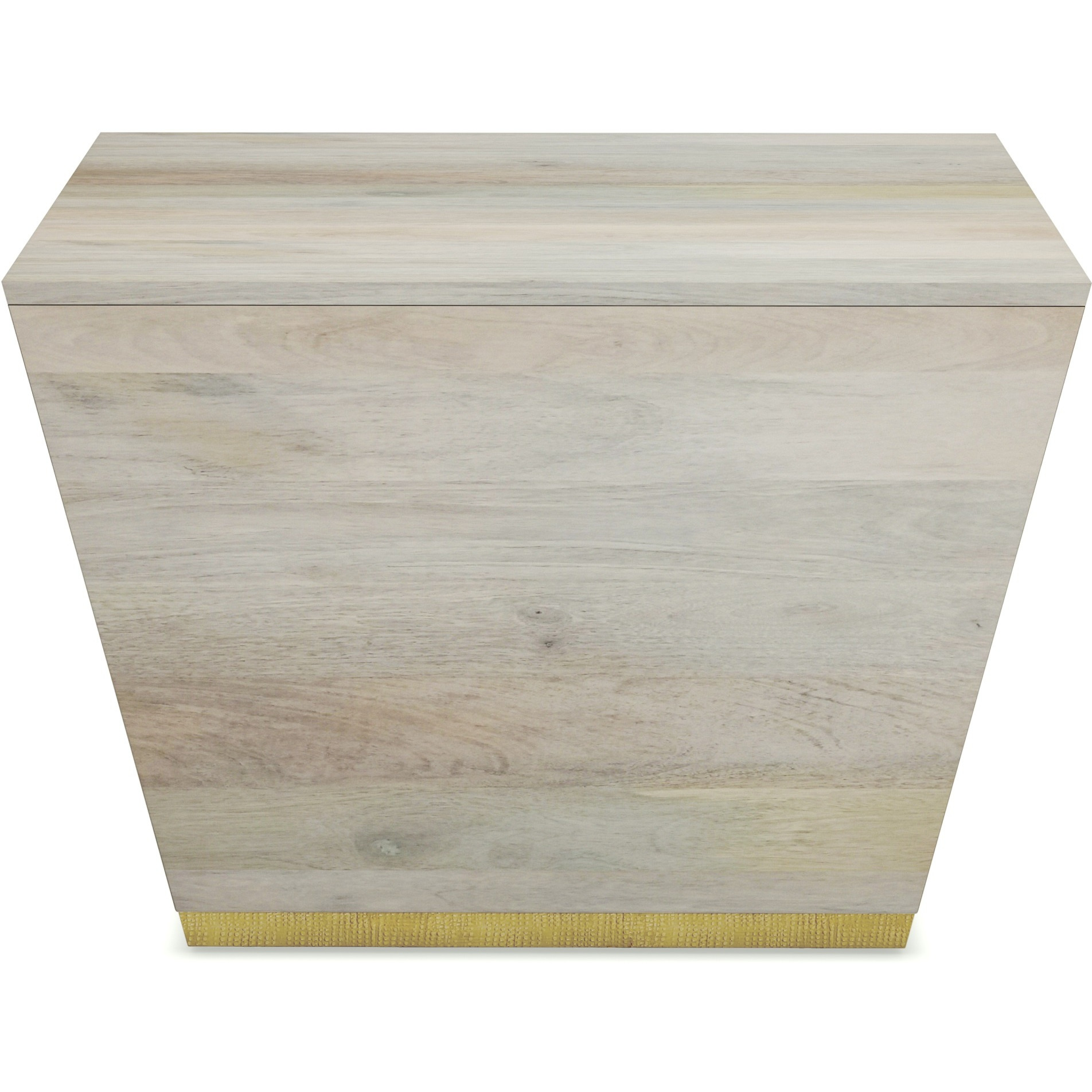 Abba SOLID MANGO WOOD  Square Coffee Table in White Wash