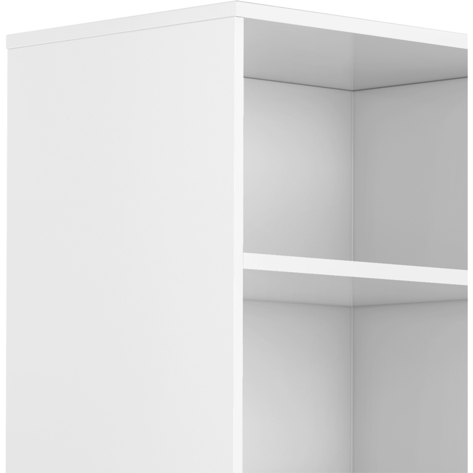 Harper SOLID HARDWOOD Bookcase with Storage in White