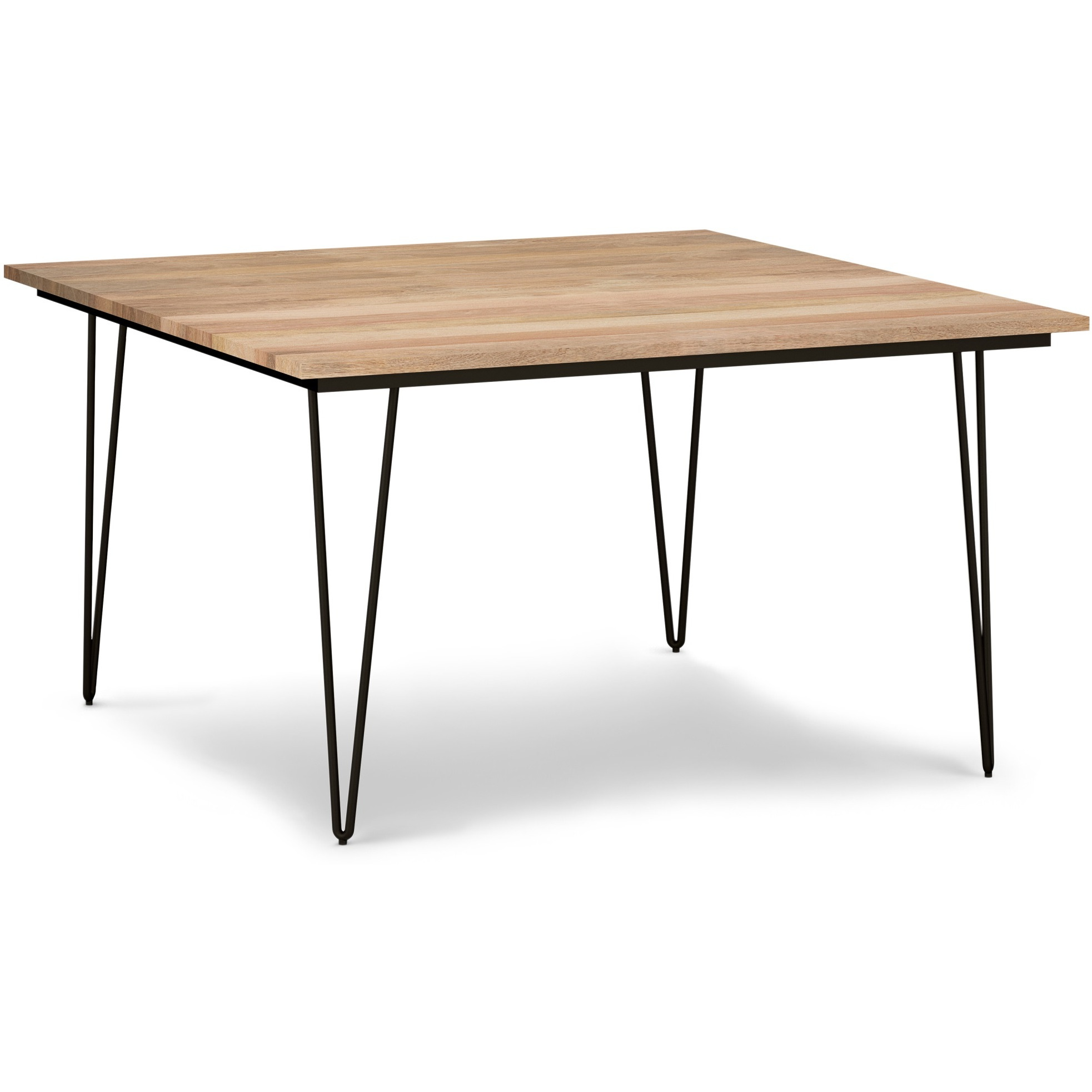 Hunter SOLID MANGO WOOD 54 inch Square Dining Table in Natural
