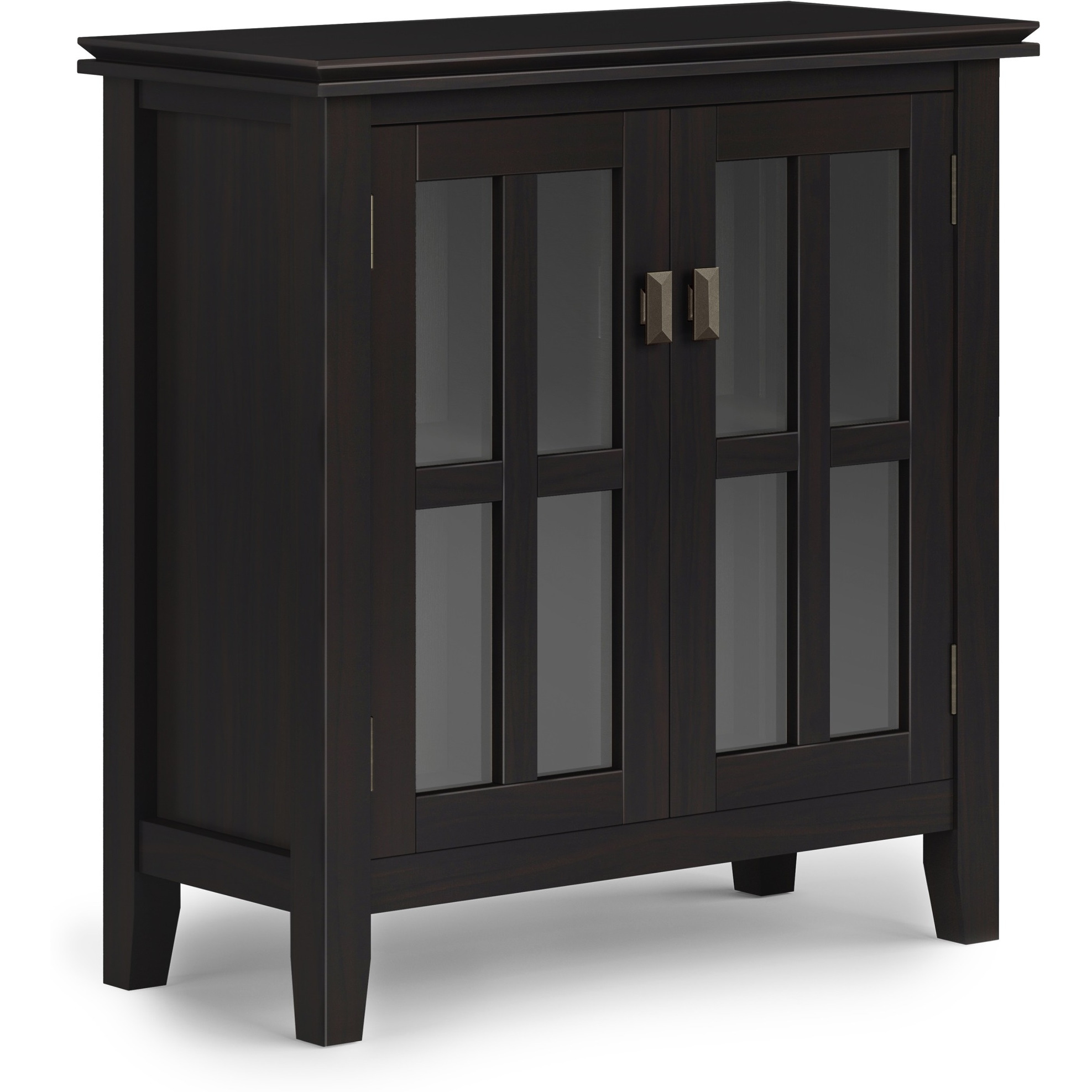 Artisan SOLID WOOD Low Storage Cabinet in Hickory Brown