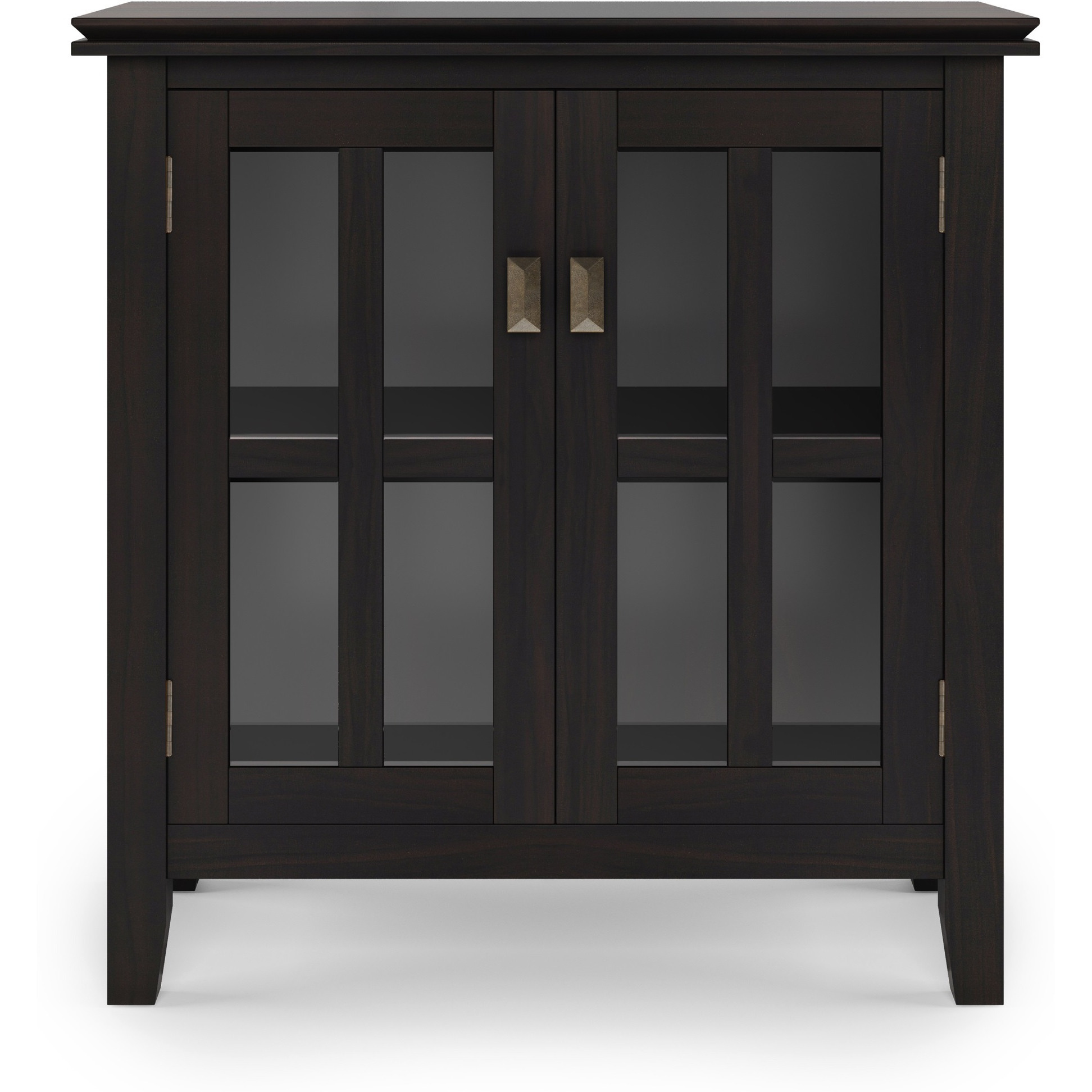 Artisan SOLID WOOD Low Storage Cabinet in Hickory Brown