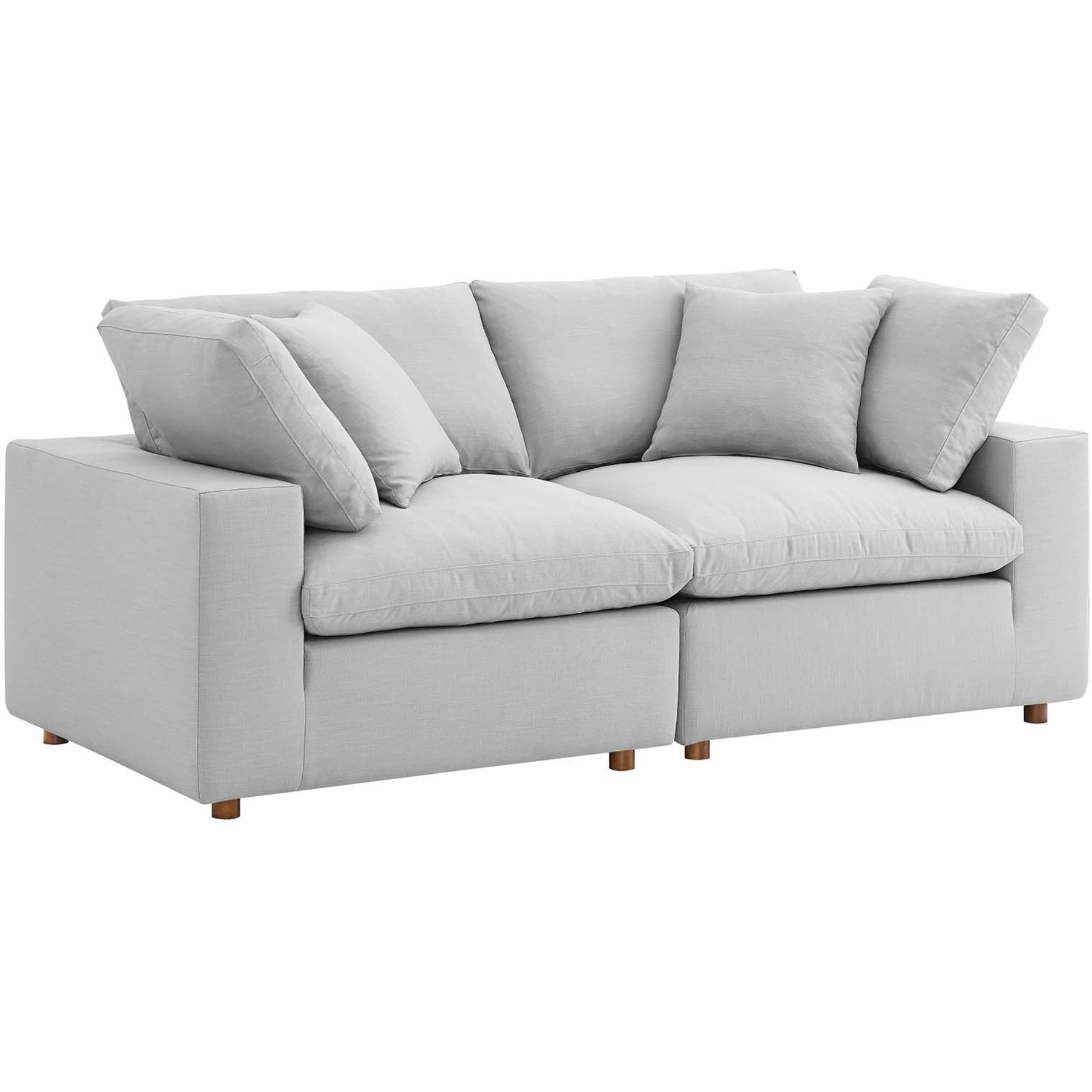Commix Down Filled Overstuffed 2 Piece Sectional Sofa Set