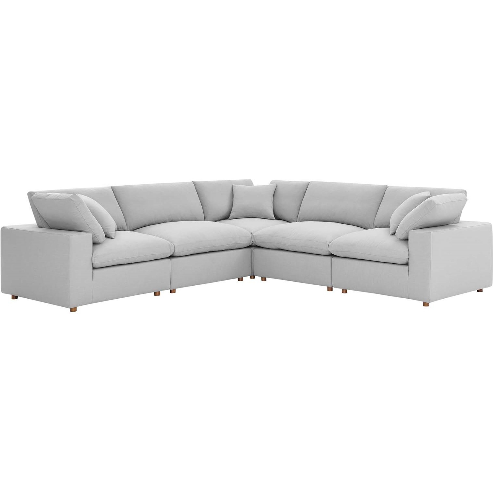 Commix Down Filled Overstuffed 5 Piece 5-Piece Sectional Sofa