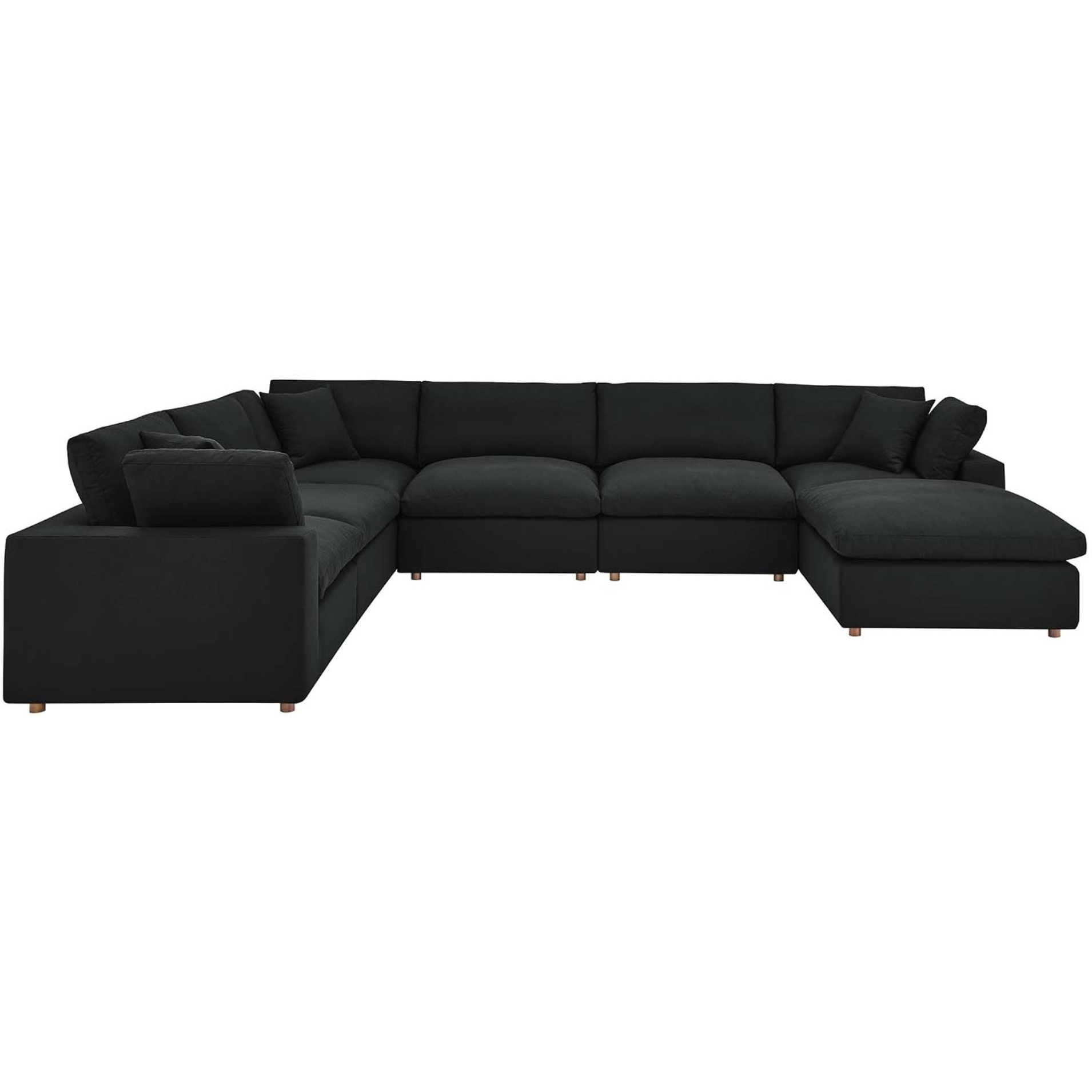 Commix Down Filled Overstuffed 7-Piece Sectional Sofa