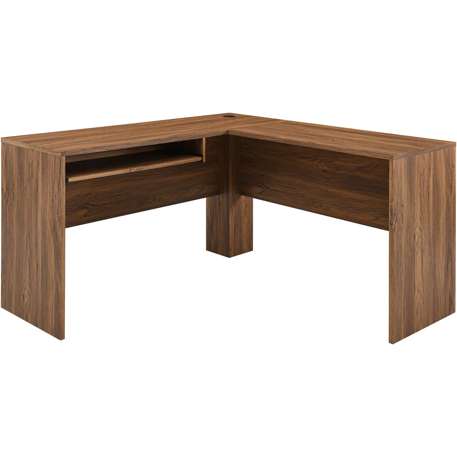 Venture L-Shaped Wood Office Desk
