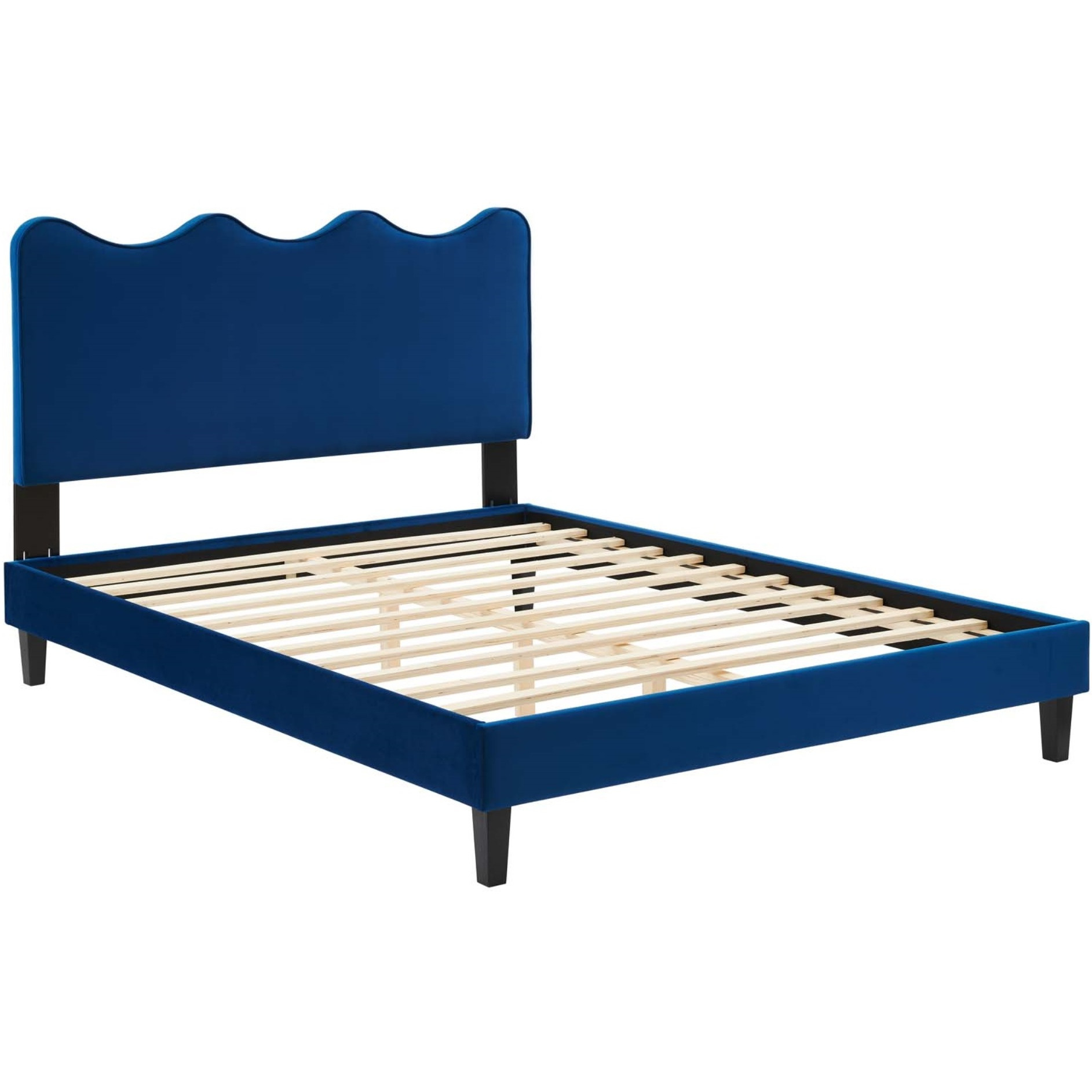 Current Performance Velvet King Platform Bed
