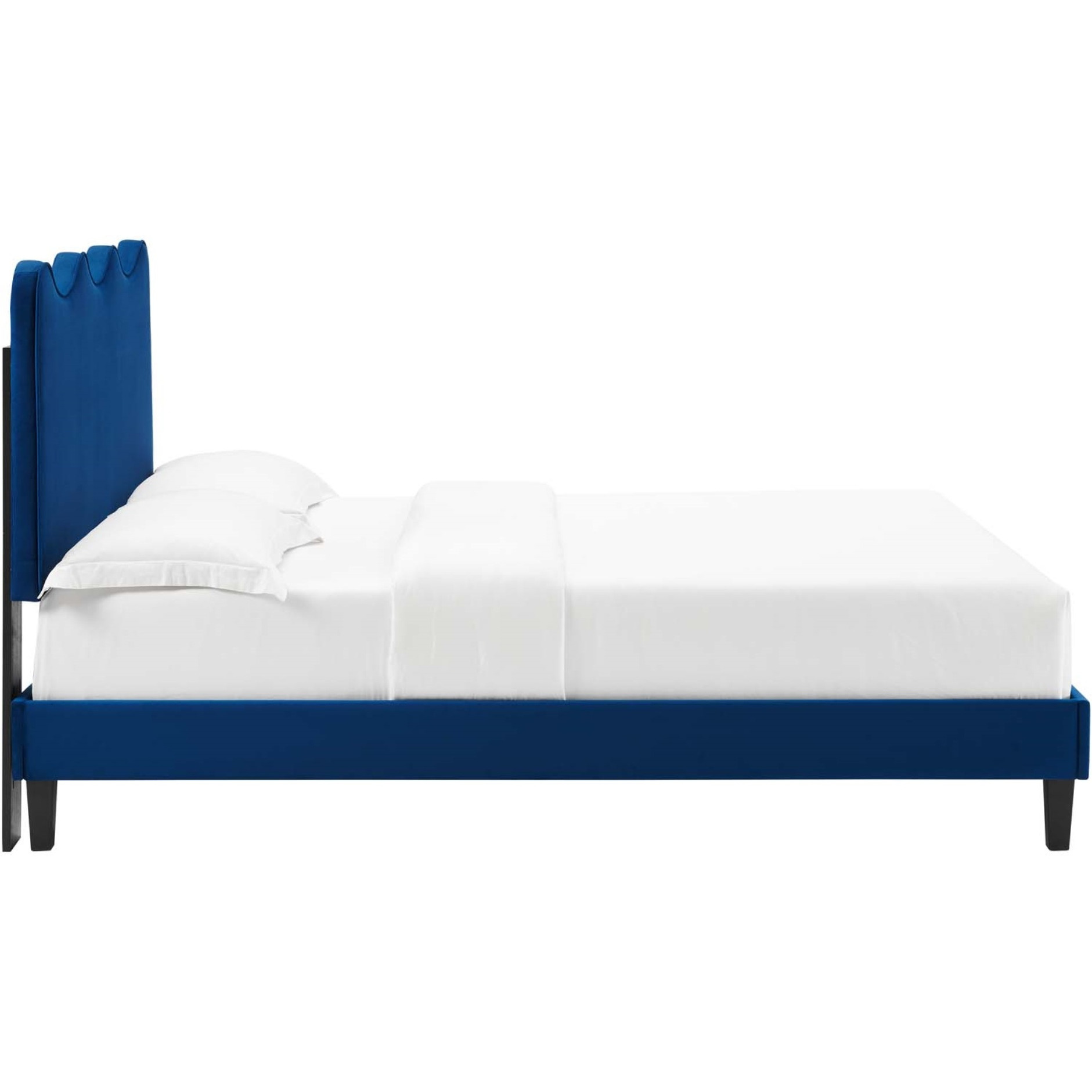 Current Performance Velvet King Platform Bed