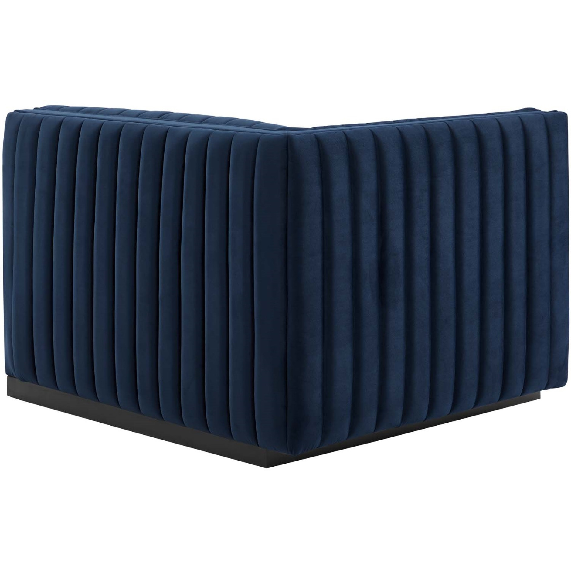 Conjure Channel Tufted Performance Velvet Left-Arm Chair