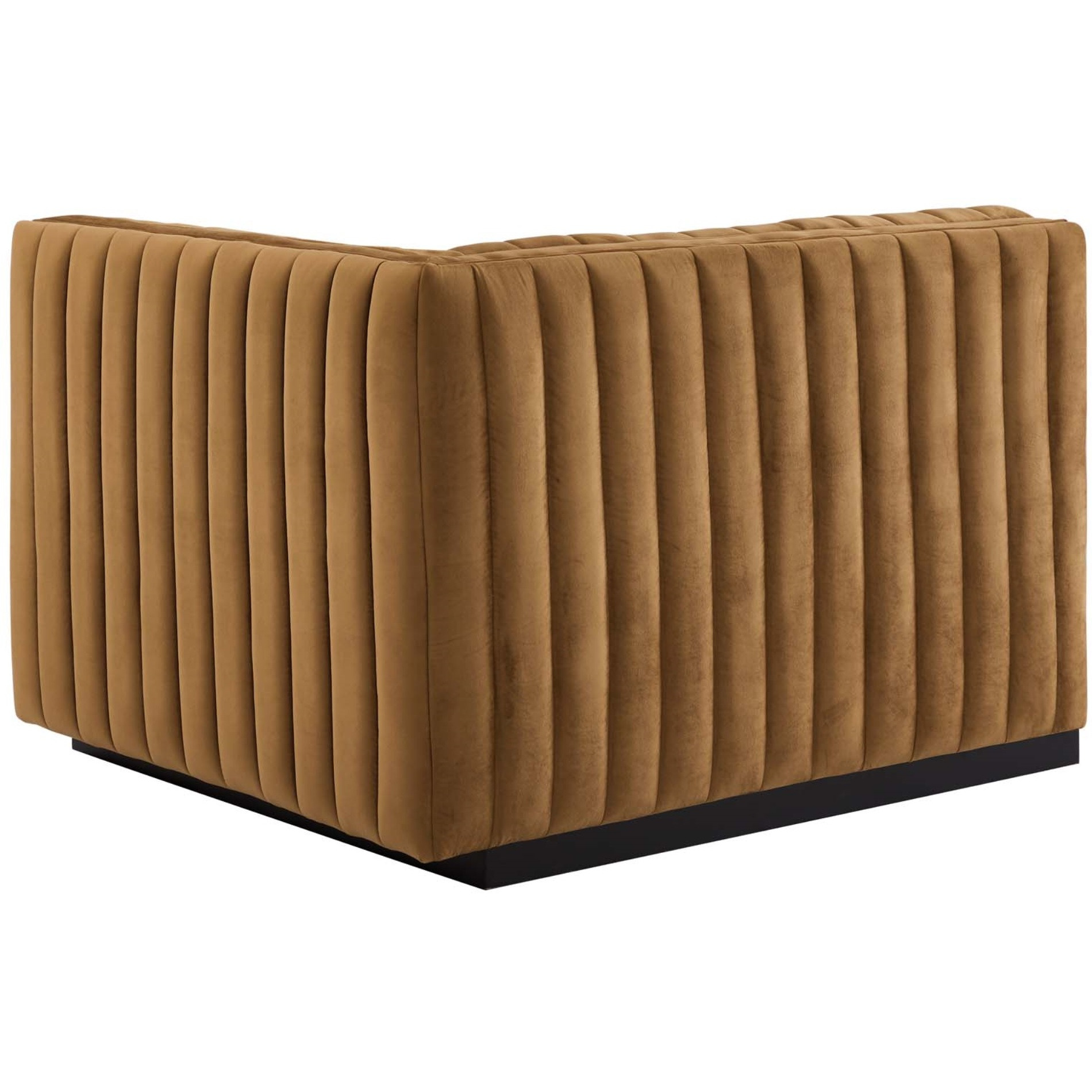 Conjure Channel Tufted Performance Velvet Right-Arm Chair