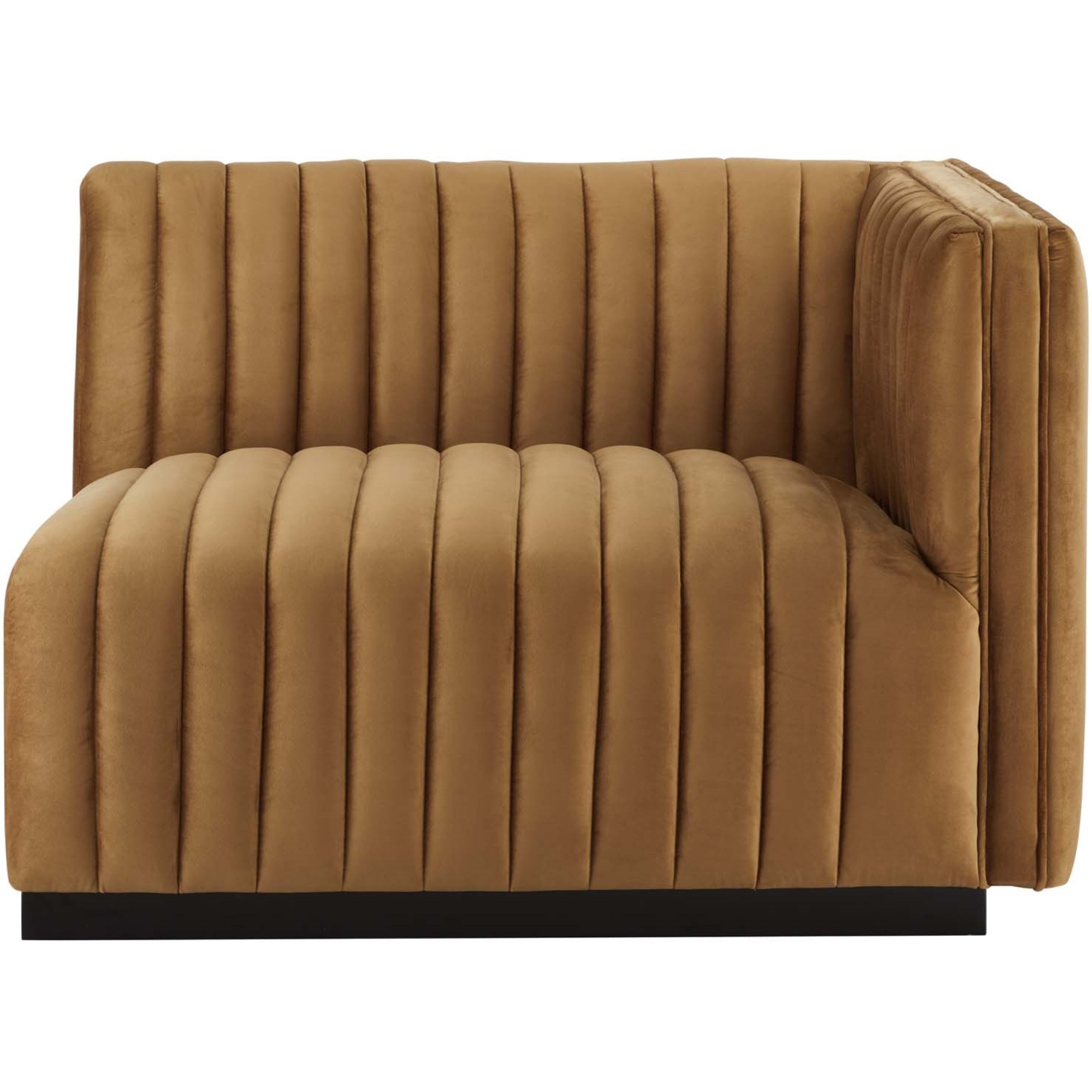 Conjure Channel Tufted Performance Velvet Right-Arm Chair