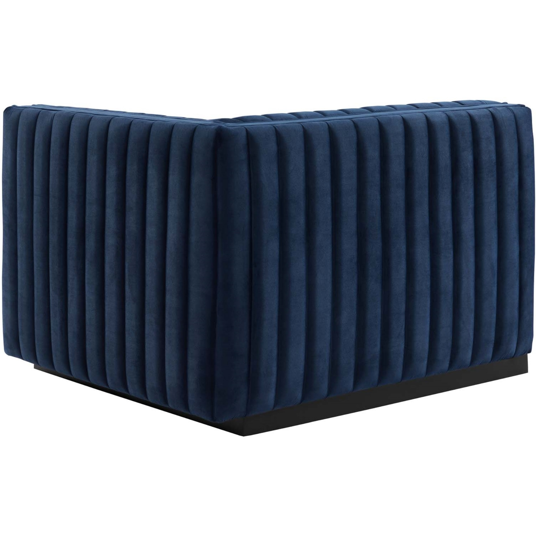 Conjure Channel Tufted Performance Velvet Right-Arm Chair