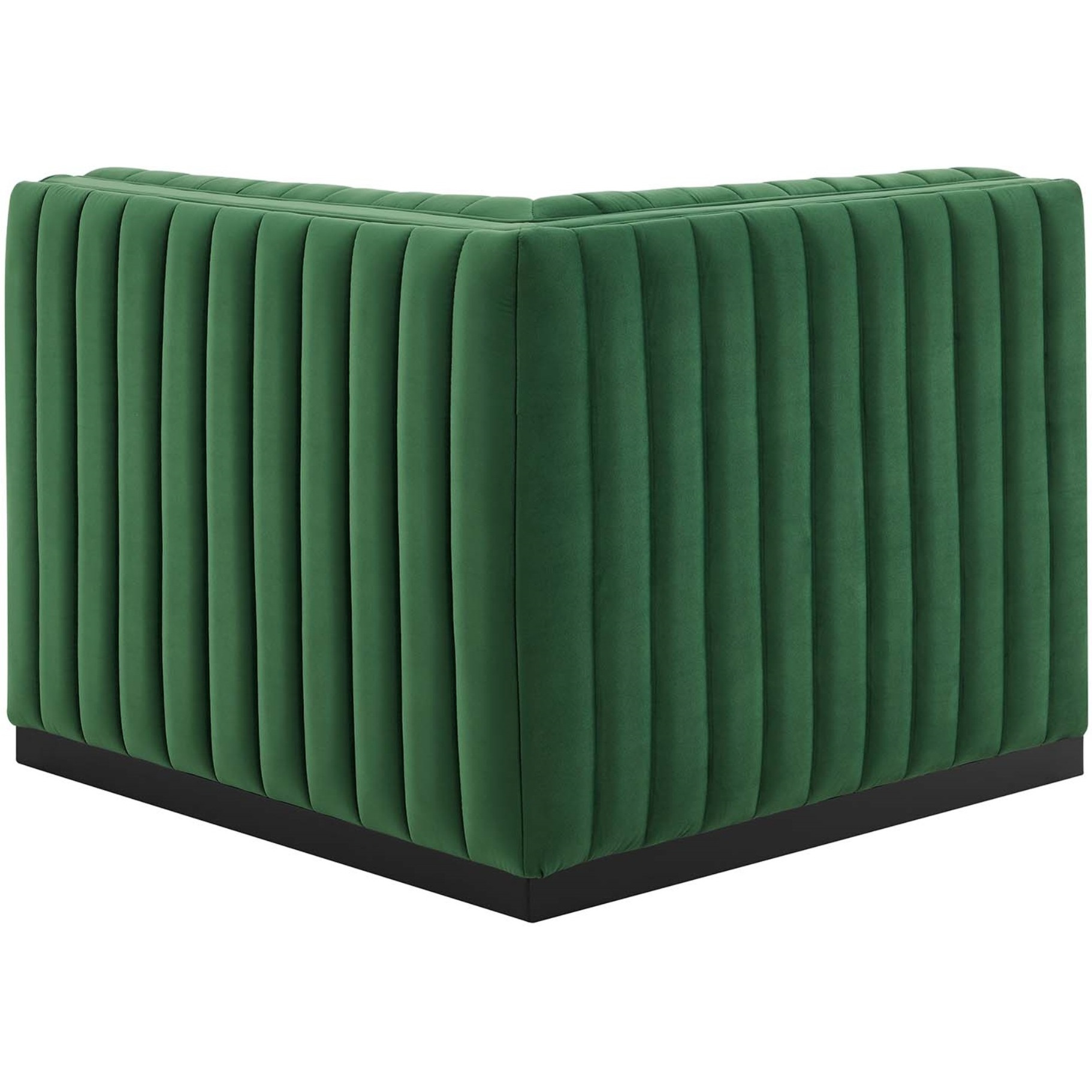 Conjure Channel Tufted Performance Velvet Left Corner Chair