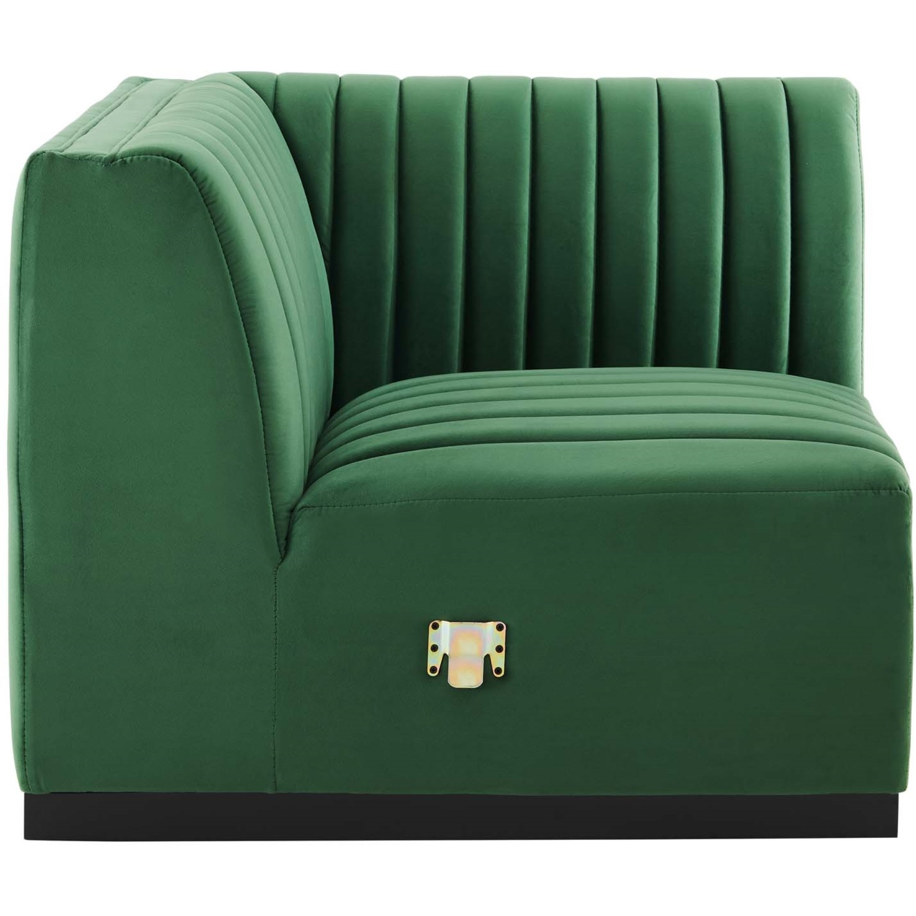 Conjure Channel Tufted Performance Velvet Left Corner Chair