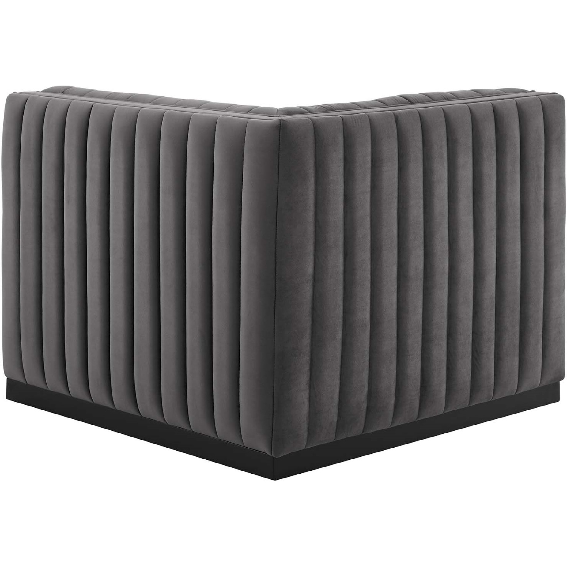 Conjure Channel Tufted Performance Velvet Left Corner Chair
