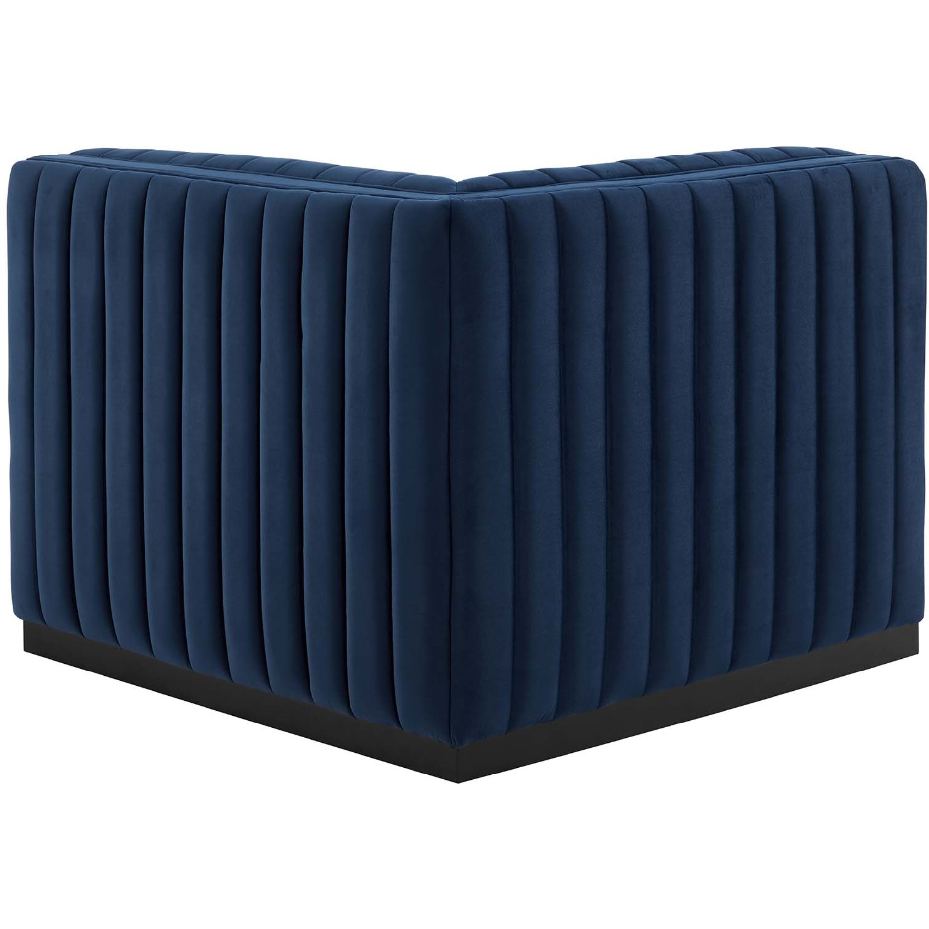 Conjure Channel Tufted Performance Velvet Left Corner Chair