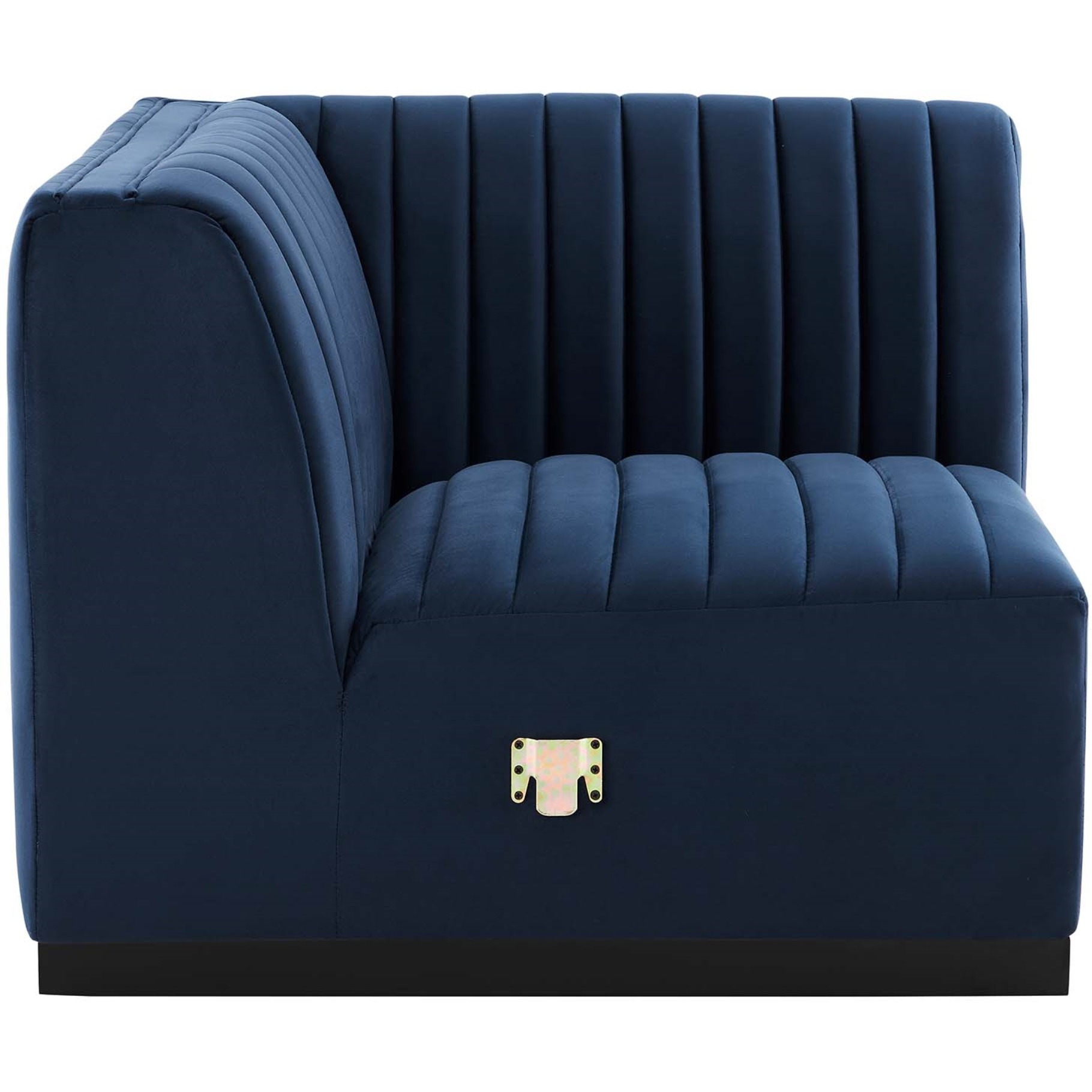 Conjure Channel Tufted Performance Velvet Left Corner Chair
