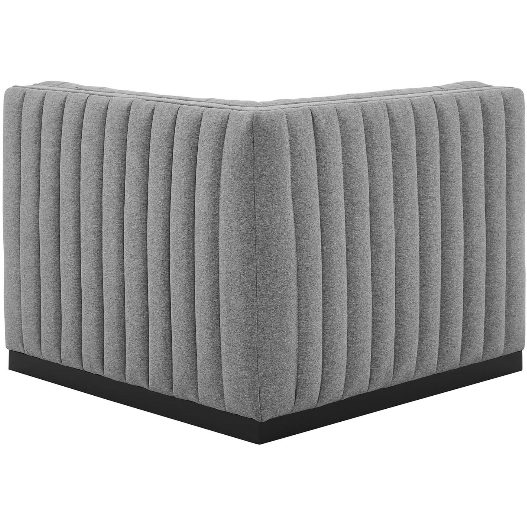 Conjure Channel Tufted Upholstered Fabric Left Corner Chair