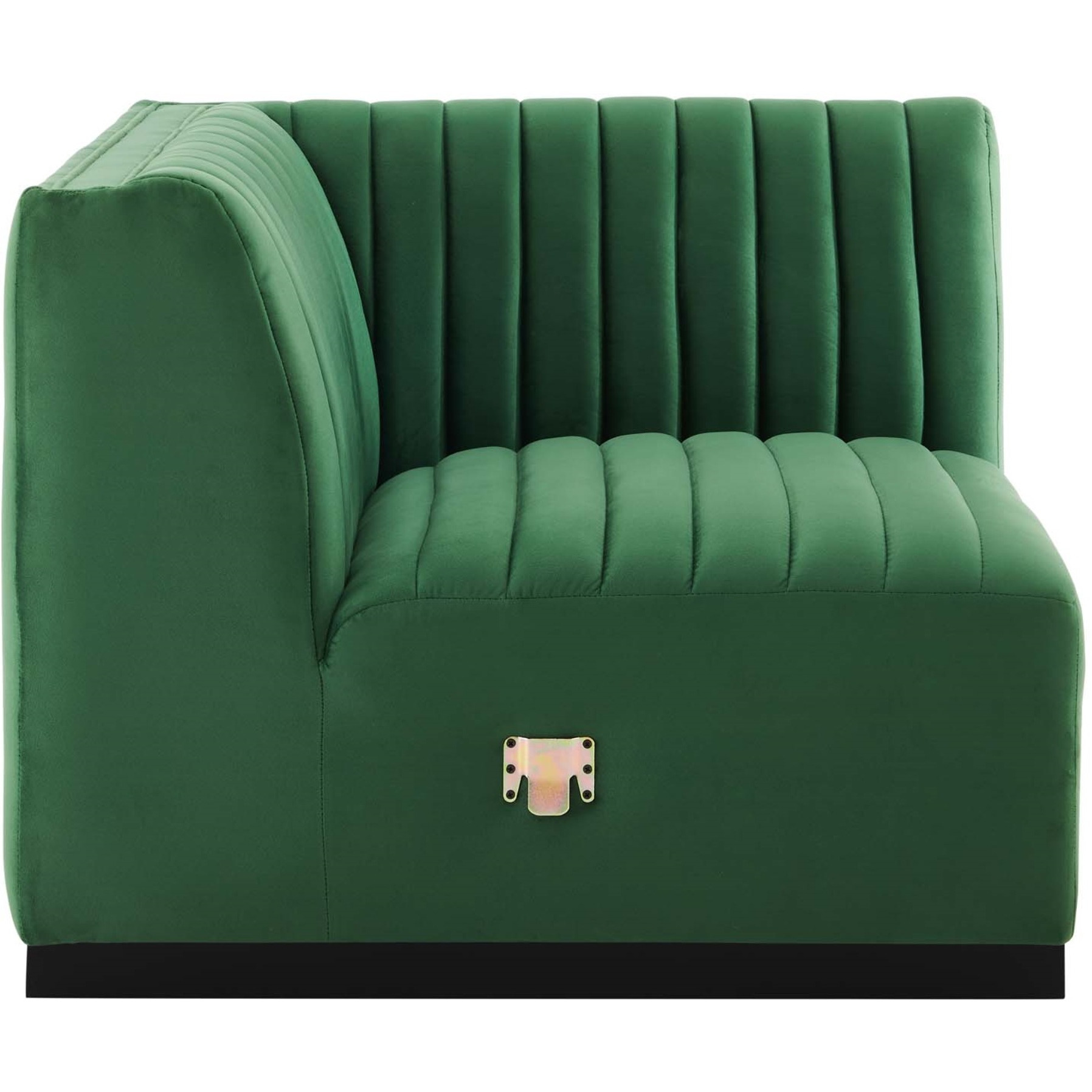 Conjure Channel Tufted Performance Velvet Right Corner Chair