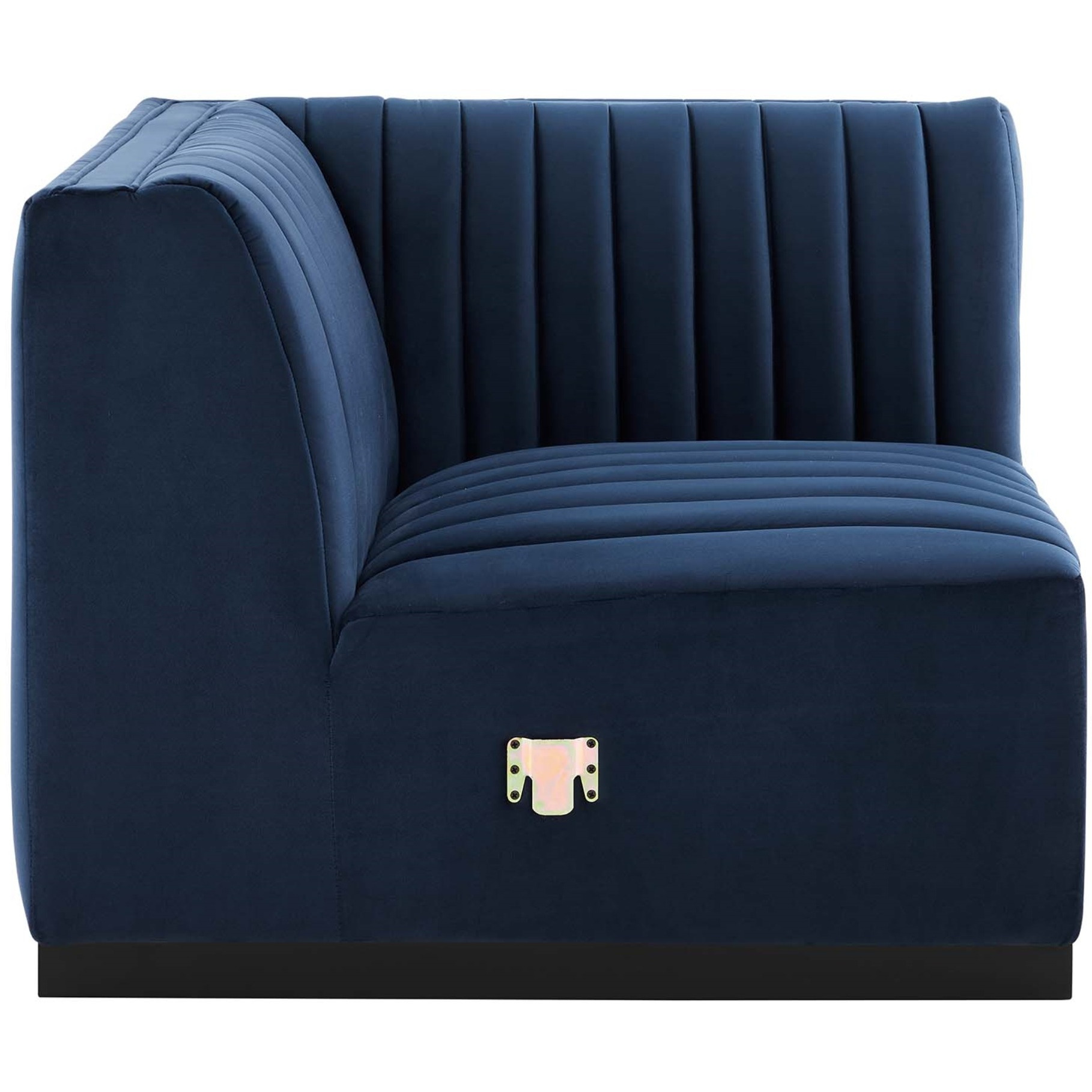 Conjure Channel Tufted Performance Velvet Right Corner Chair