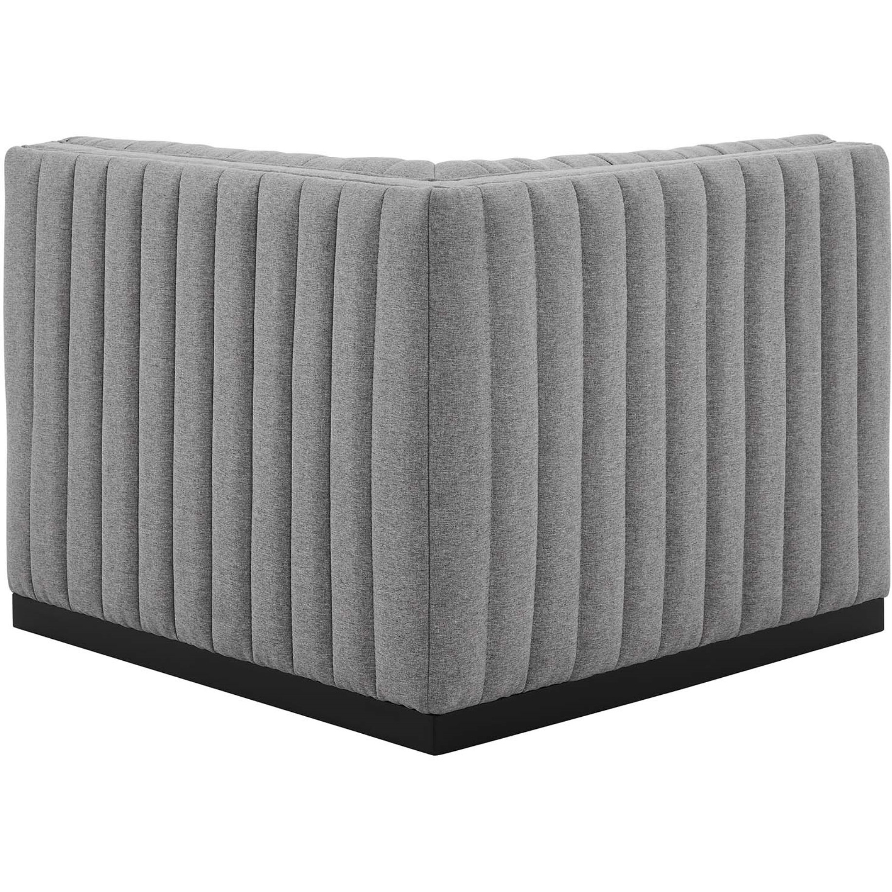 Conjure Channel Tufted Upholstered Fabric Right Corner Chair