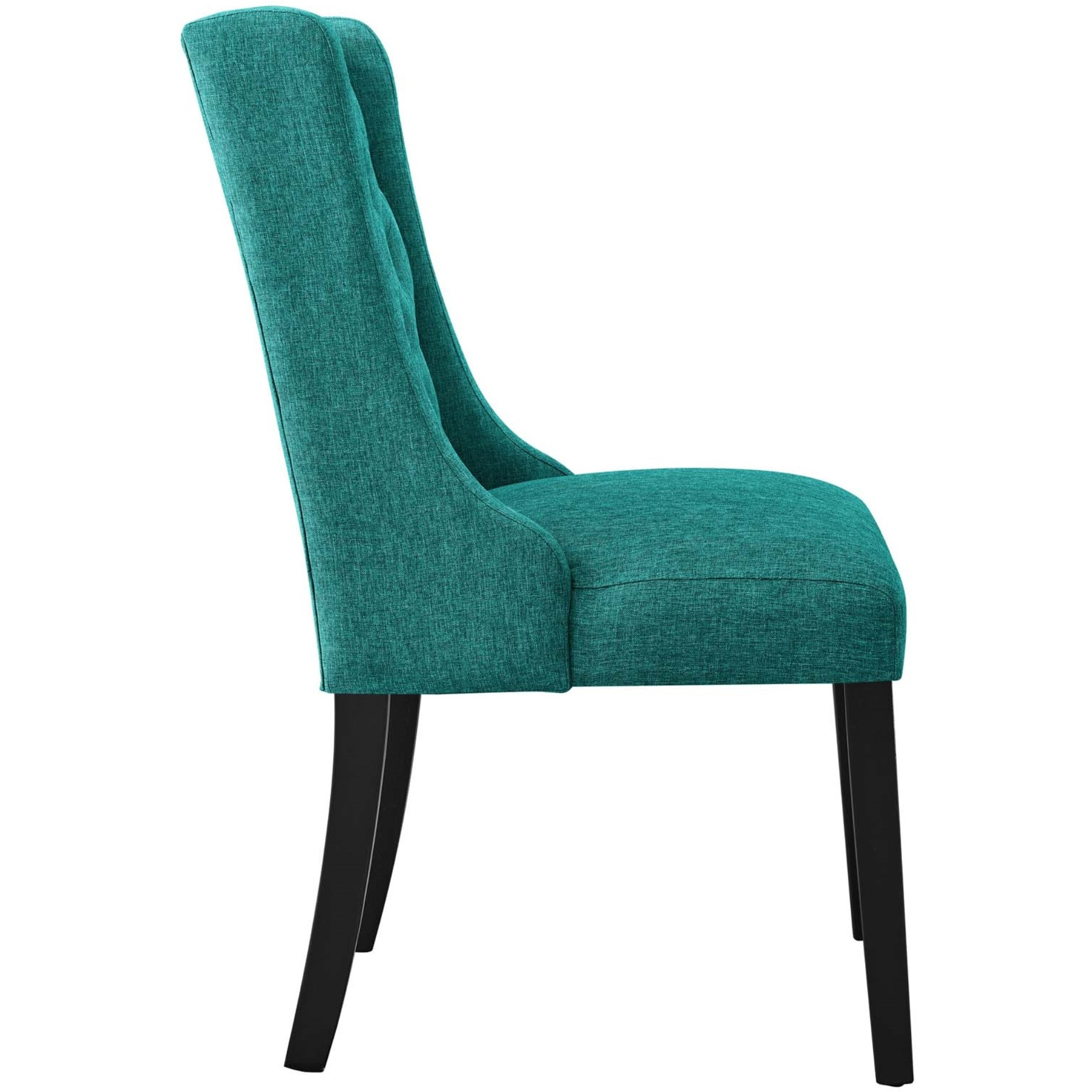 Baronet Button Tufted Fabric Dining Chair