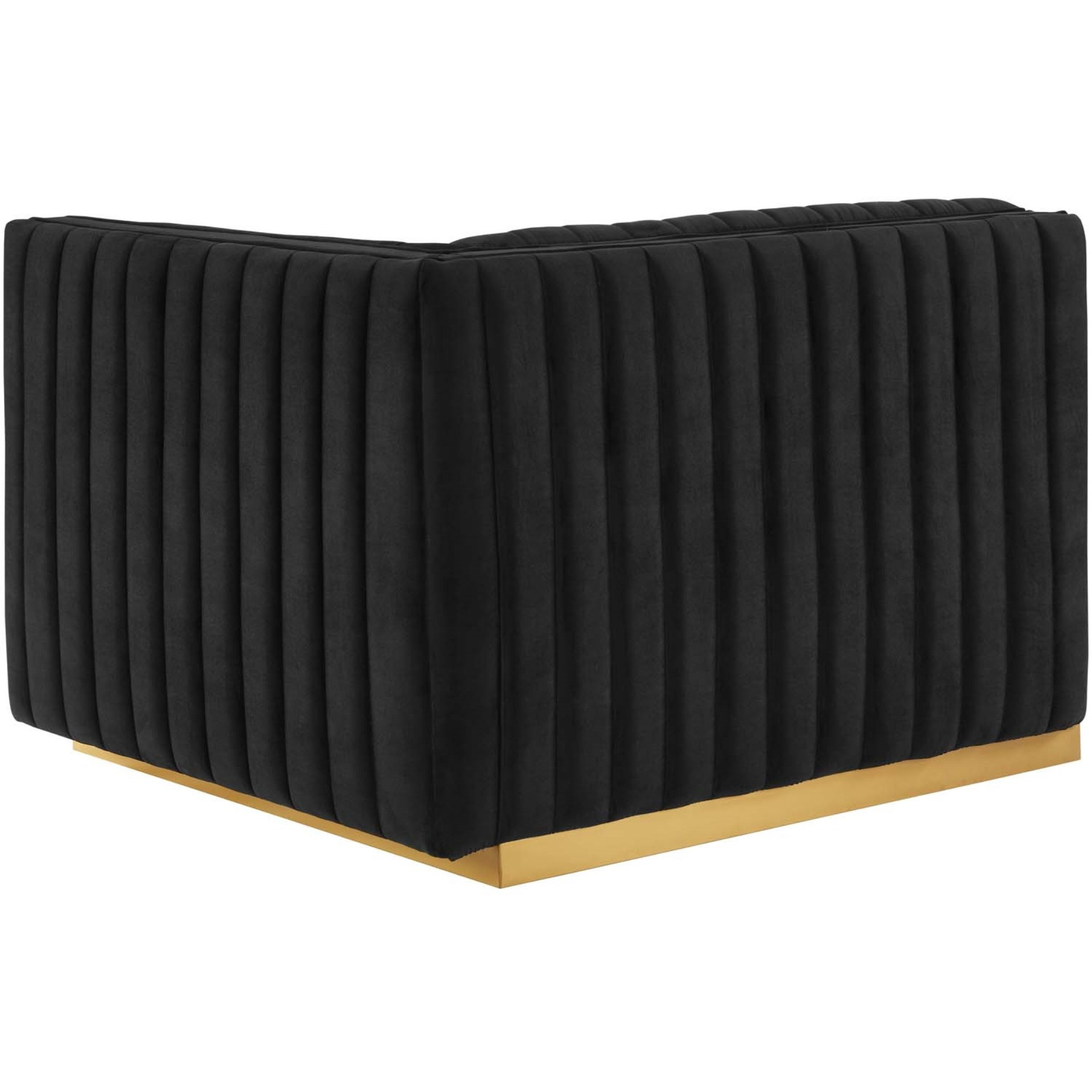Conjure Channel Tufted Performance Velvet Right-Arm Chair