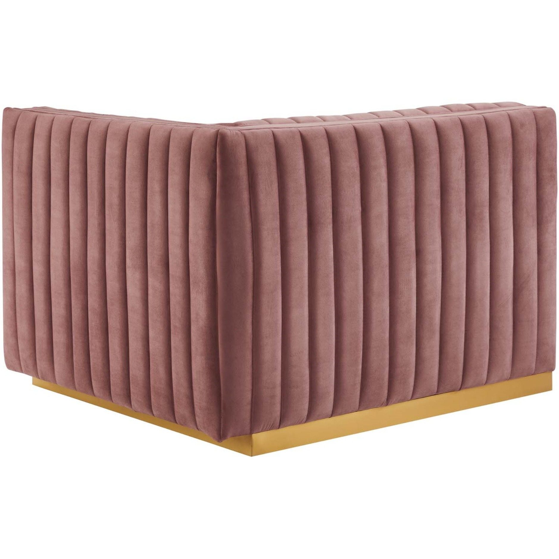 Conjure Channel Tufted Performance Velvet Right-Arm Chair