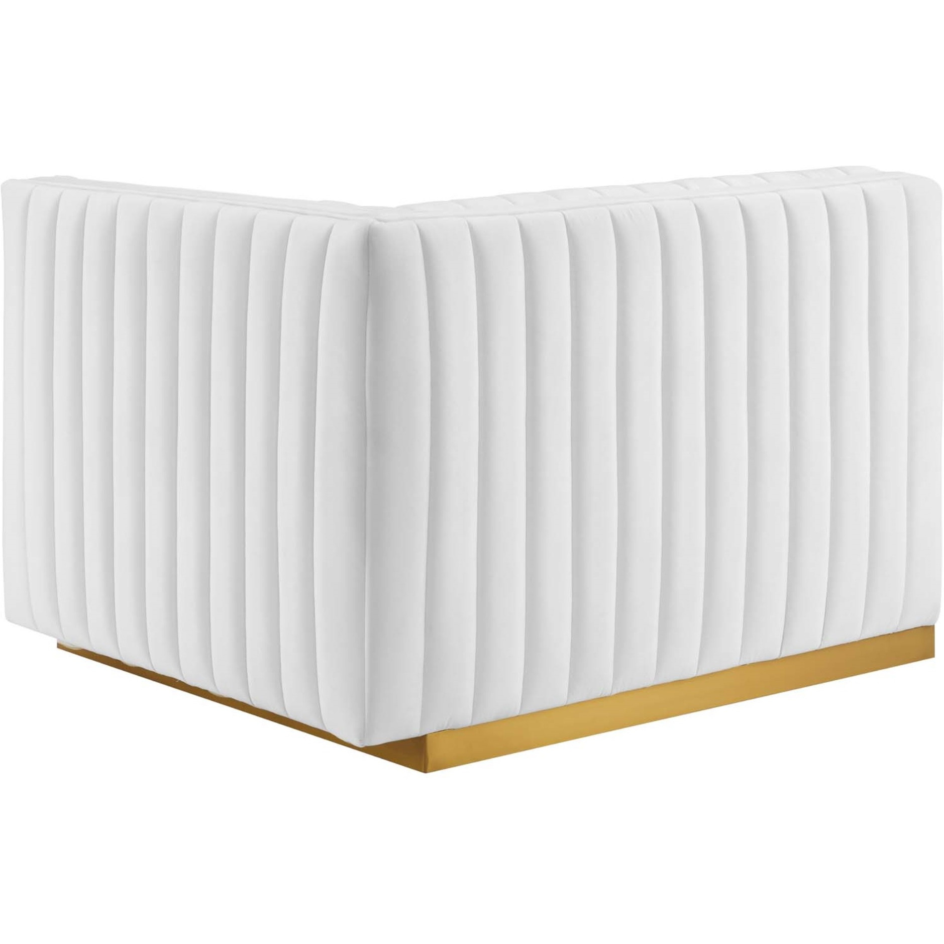 Conjure Channel Tufted Performance Velvet Right-Arm Chair