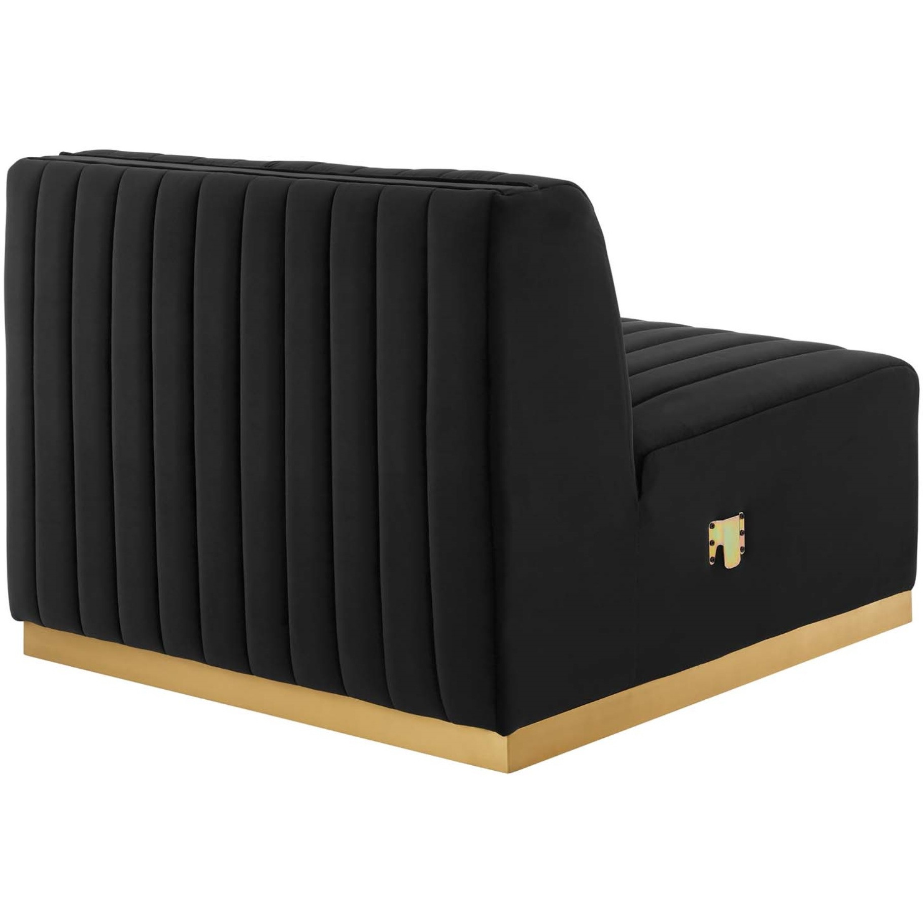 Conjure Channel Tufted Performance Velvet Armless Chair