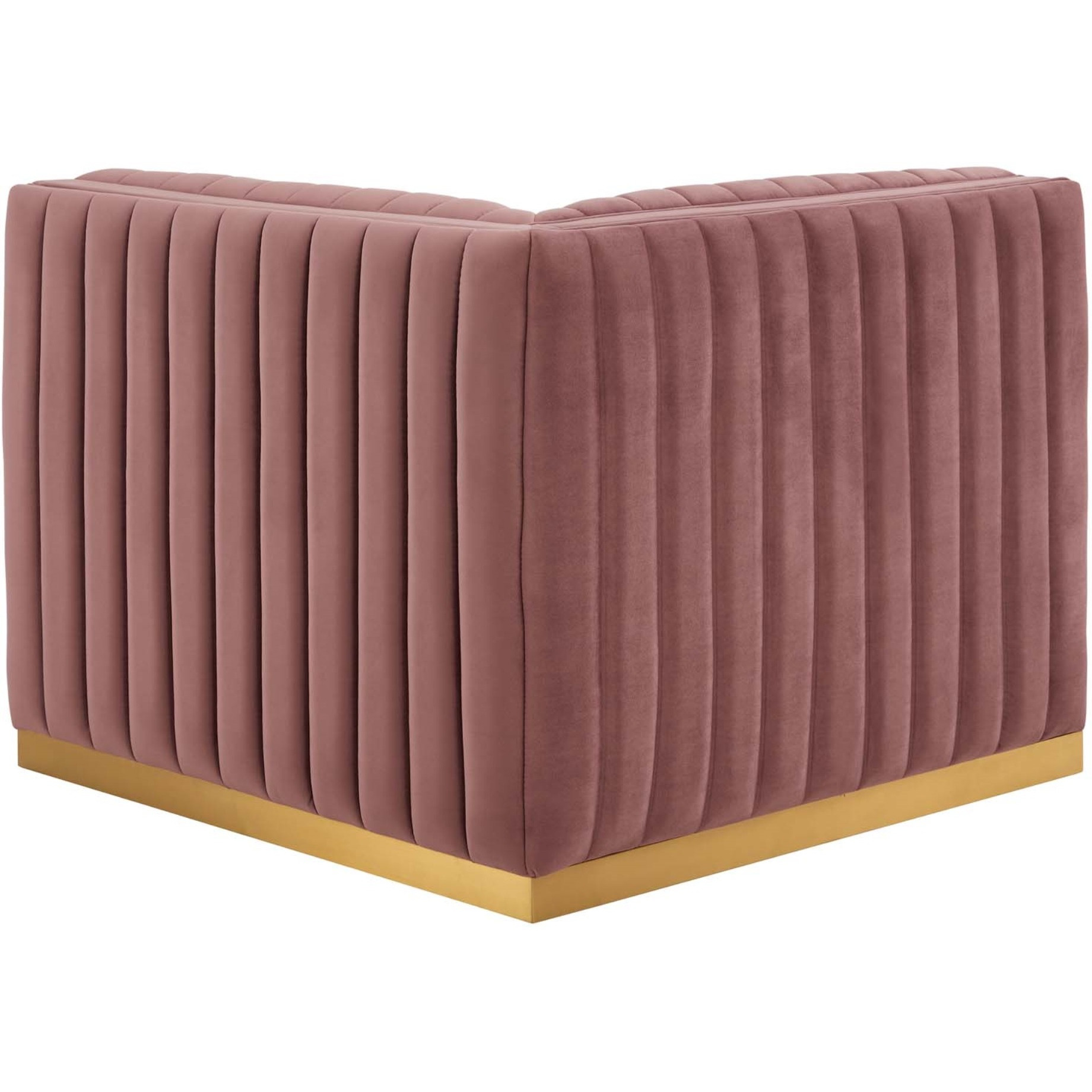 Conjure Channel Tufted Performance Velvet Right Corner Chair
