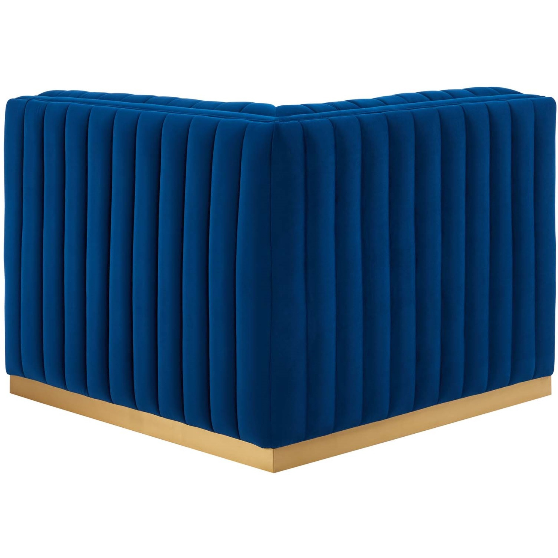 Conjure Channel Tufted Performance Velvet Right Corner Chair