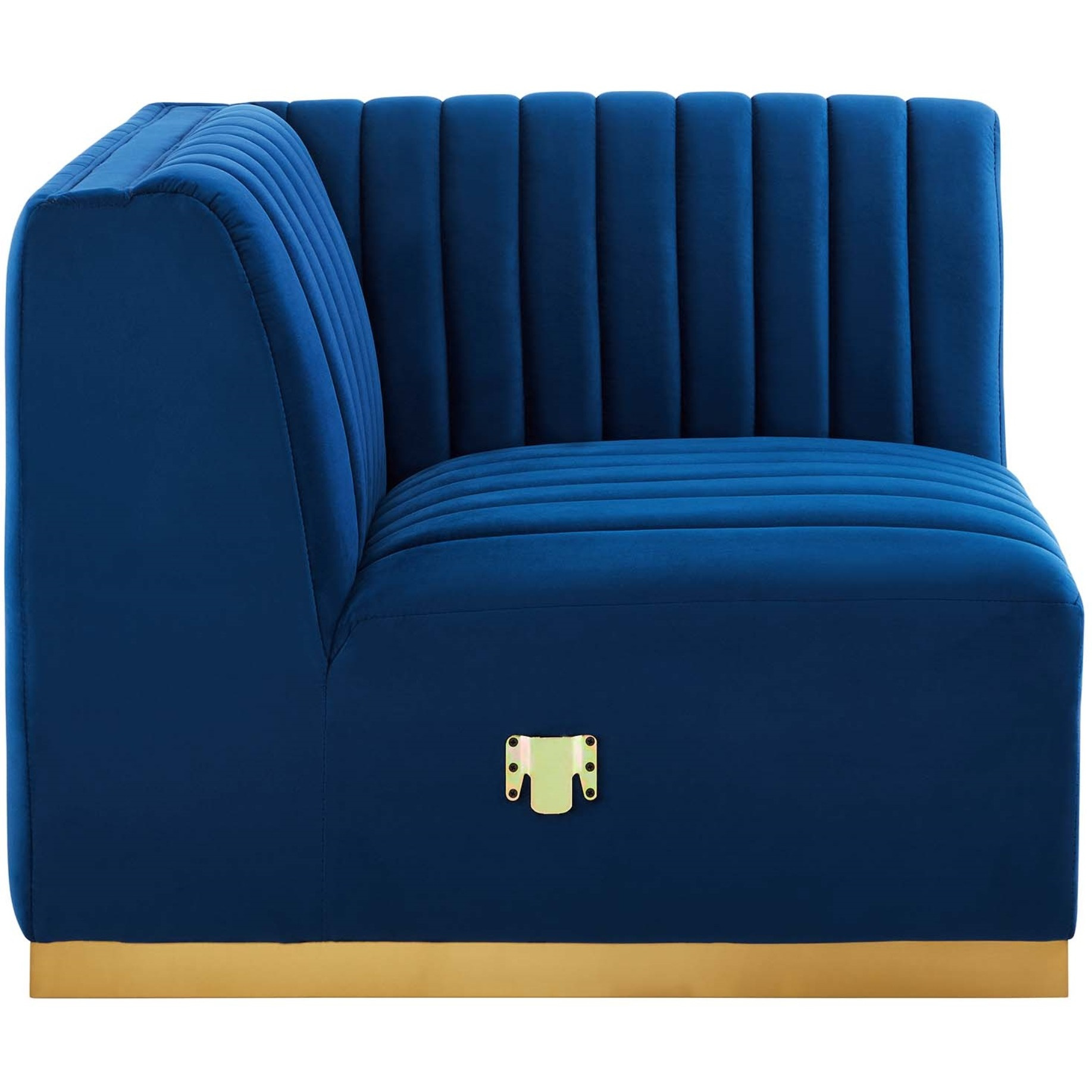 Conjure Channel Tufted Performance Velvet Right Corner Chair