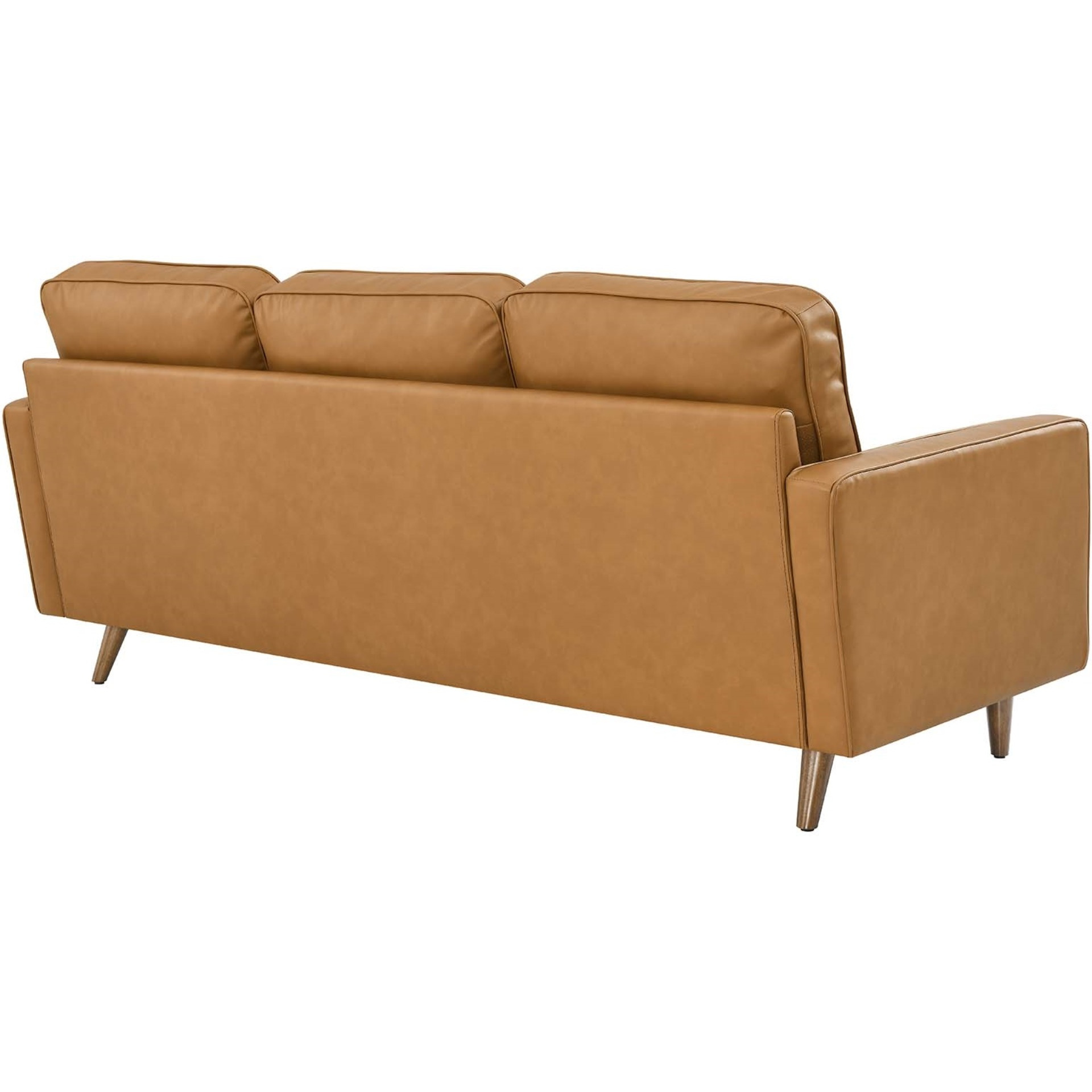 Valour 78" Leather Apartment Sectional Sofa