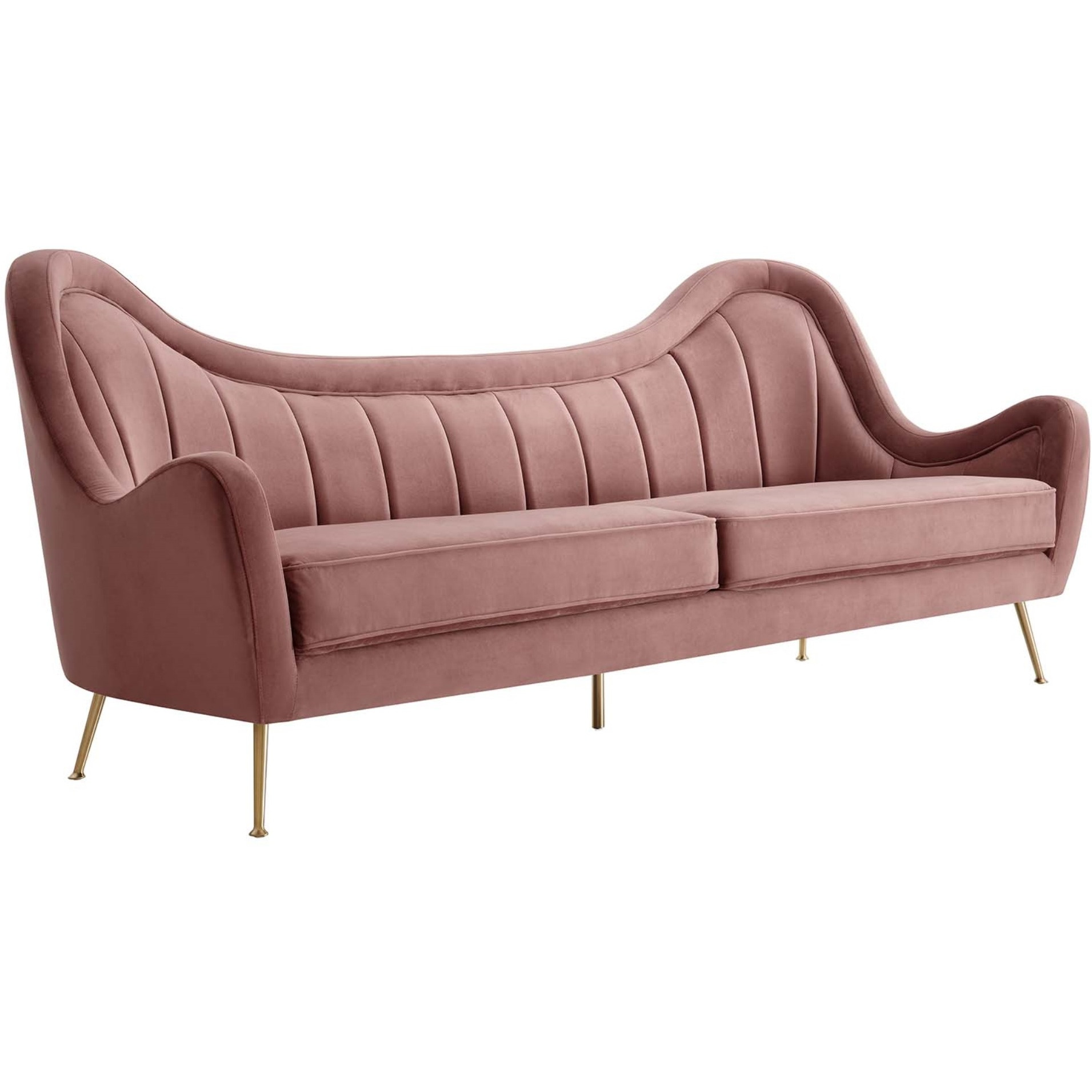 Cheshire Channel Tufted Performance Velvet Sofa