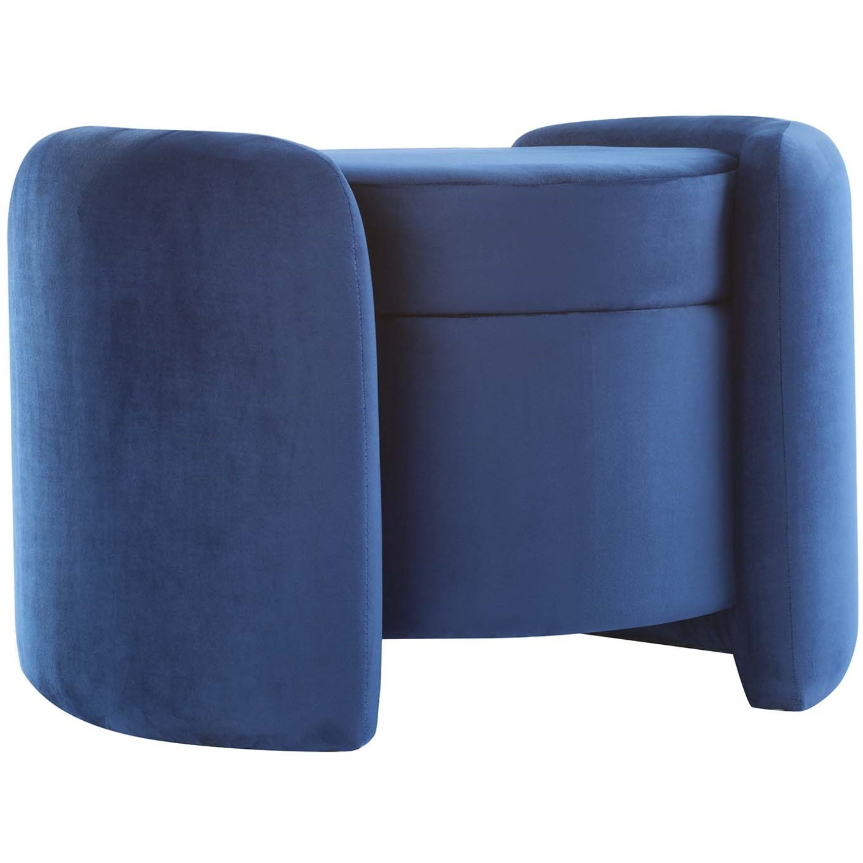 Nebula Upholstered Performance Velvet Ottoman