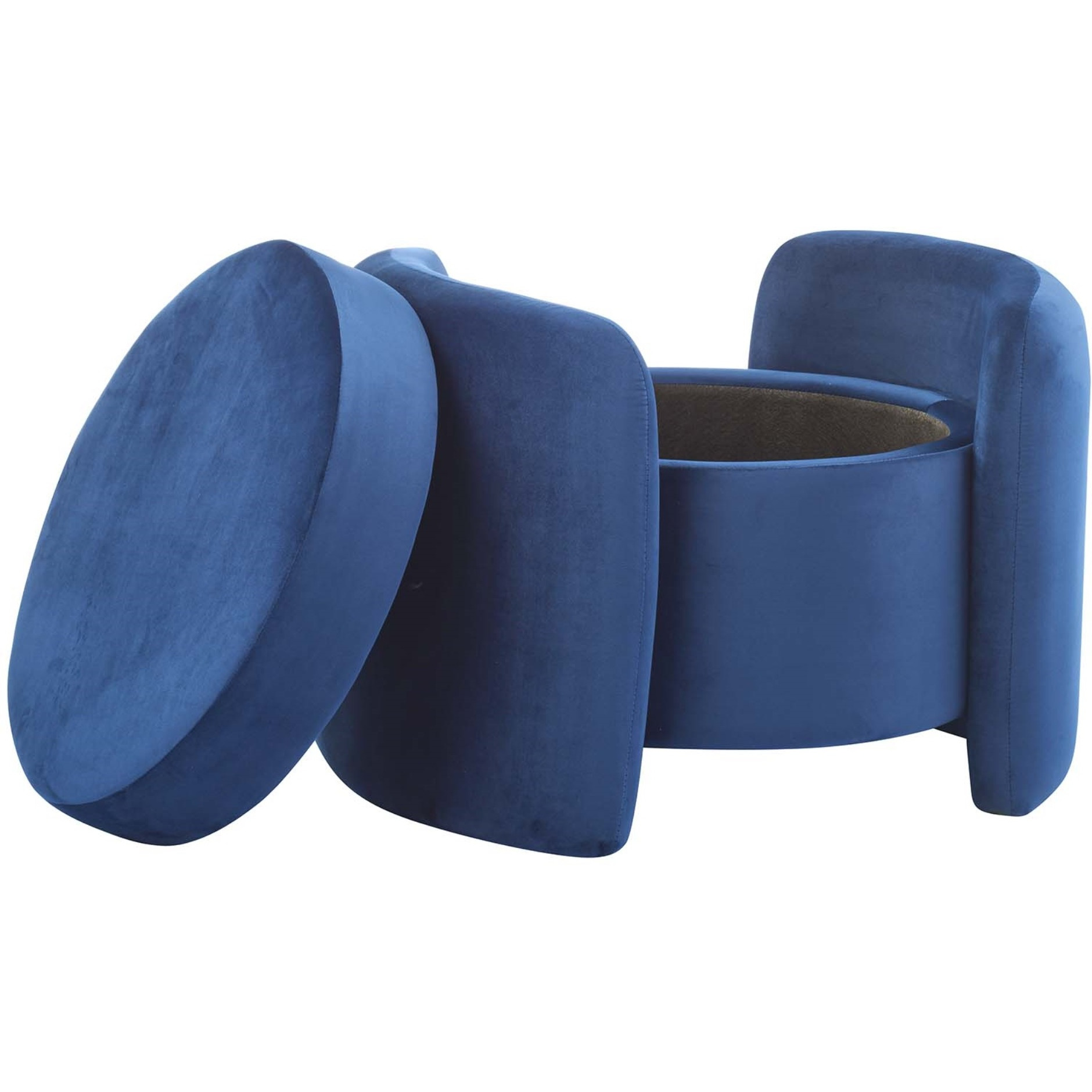 Nebula Upholstered Performance Velvet Ottoman