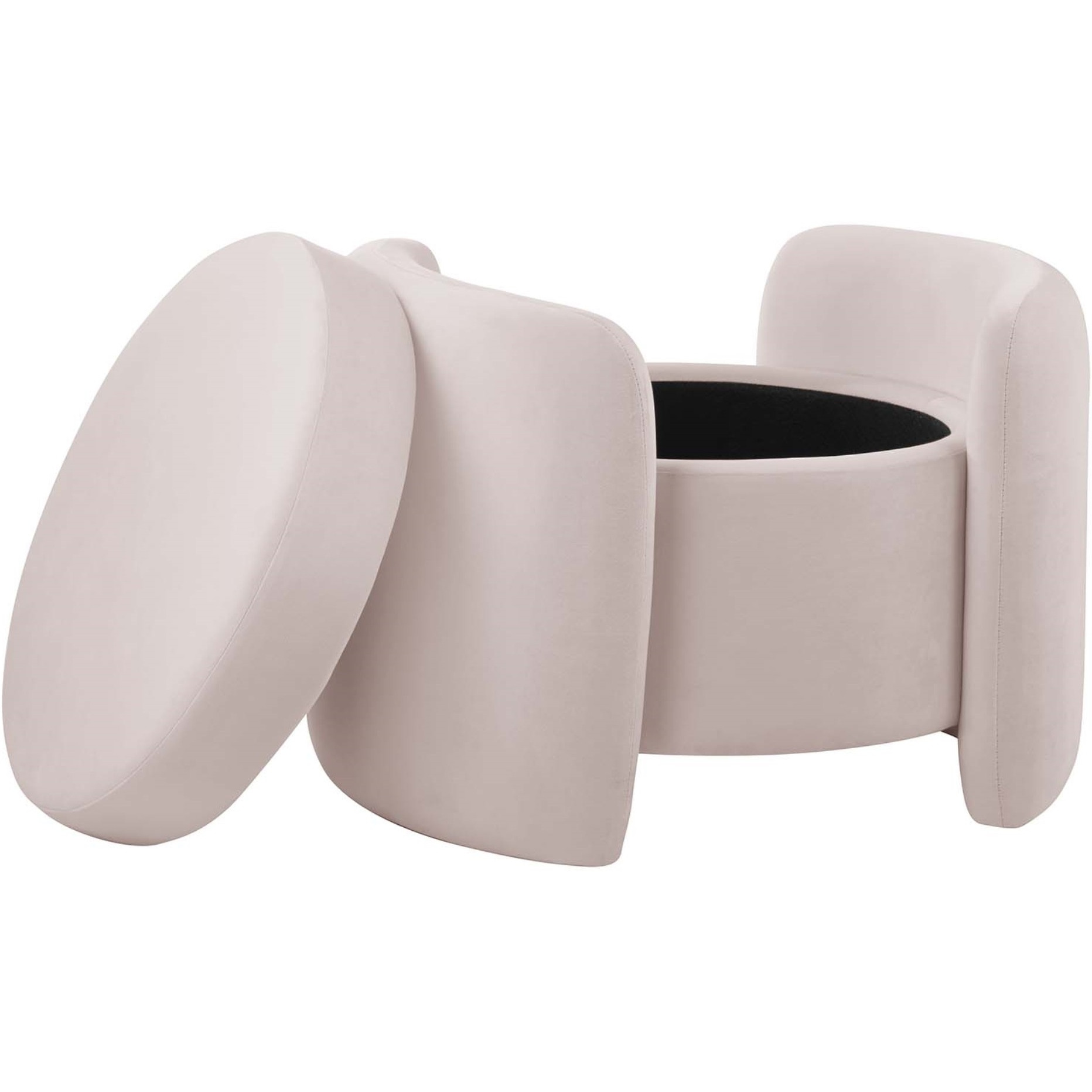 Nebula Upholstered Performance Velvet Ottoman