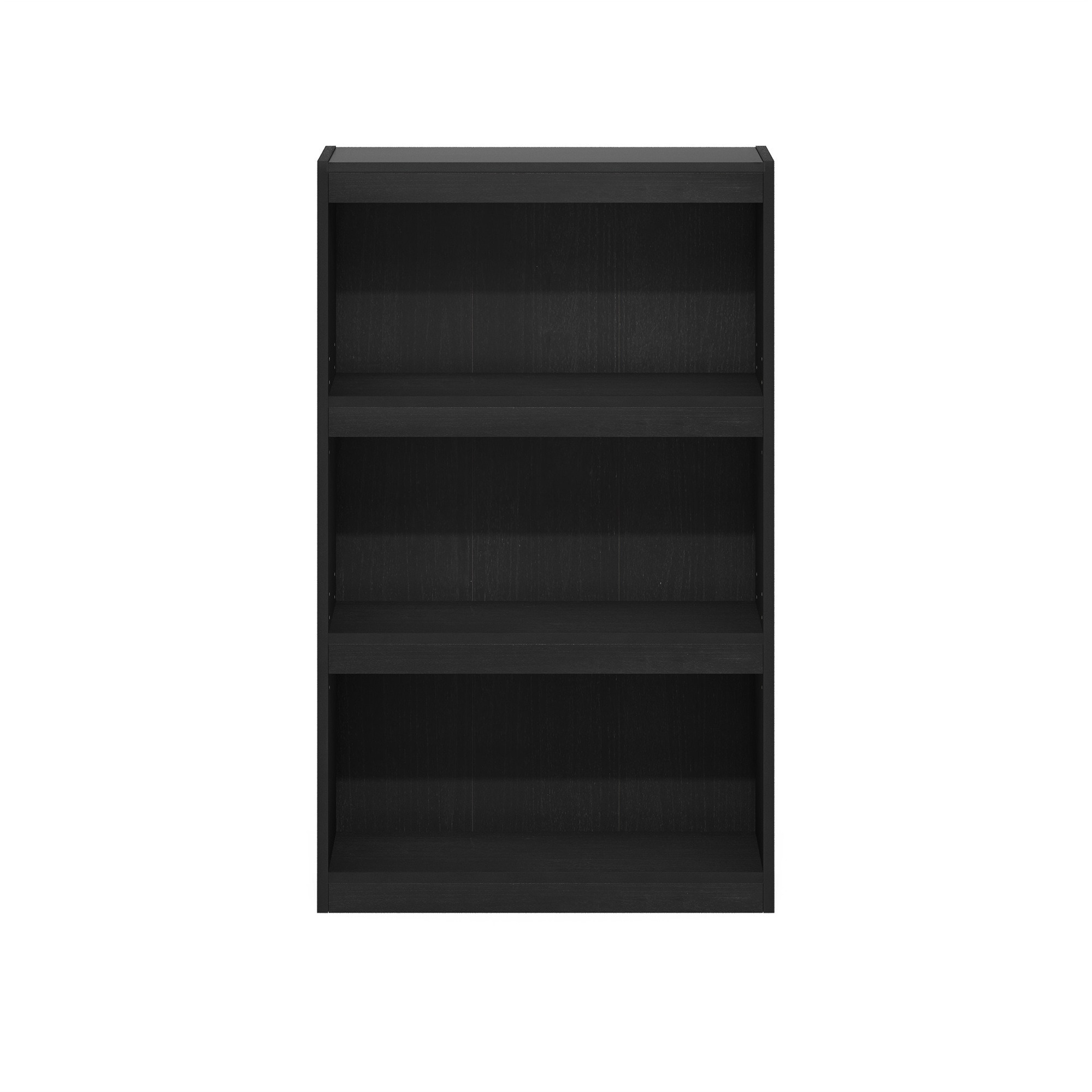 Furinno JAYA Enhanced Home 3-Tier Adjustable Shelf Bookcase, Blackwood