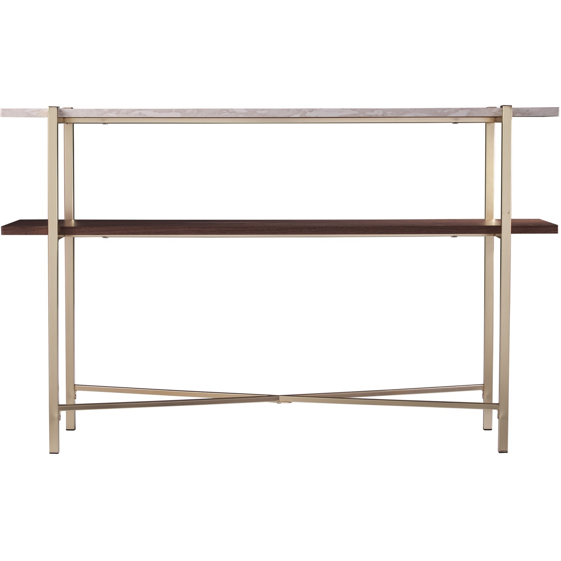 Ardmillan Faux Marble Console Table with Storage