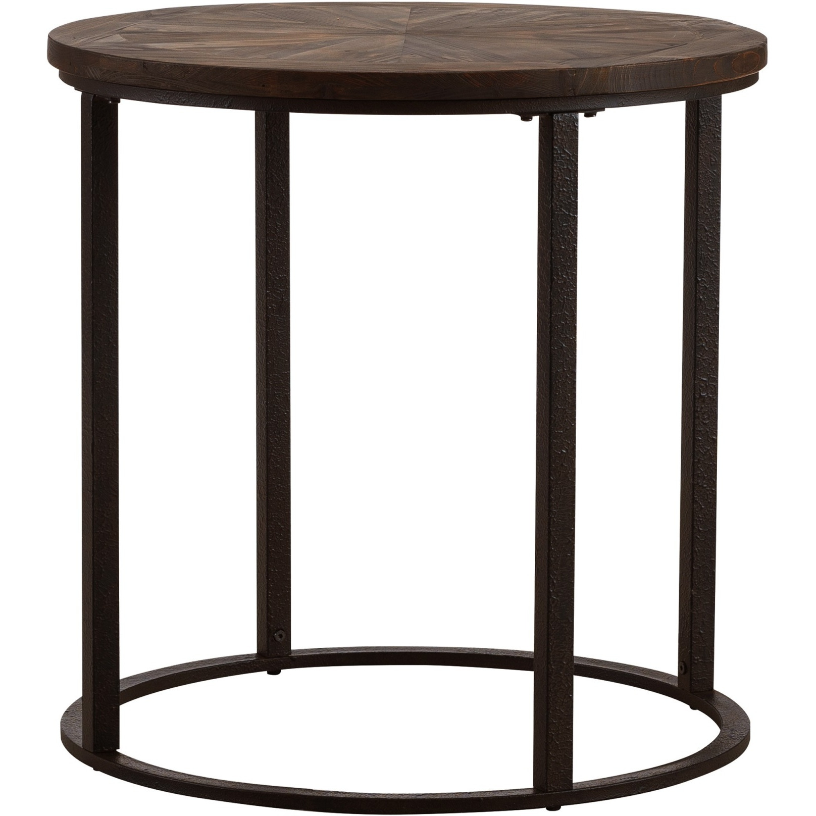 Landsmill Round Industrial End Table
