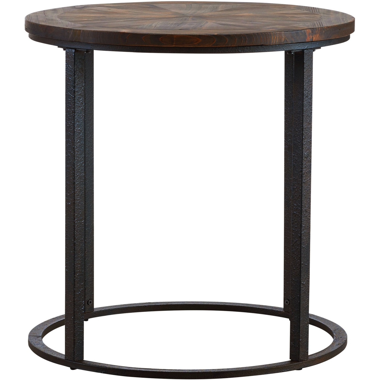 Landsmill Round Industrial End Table