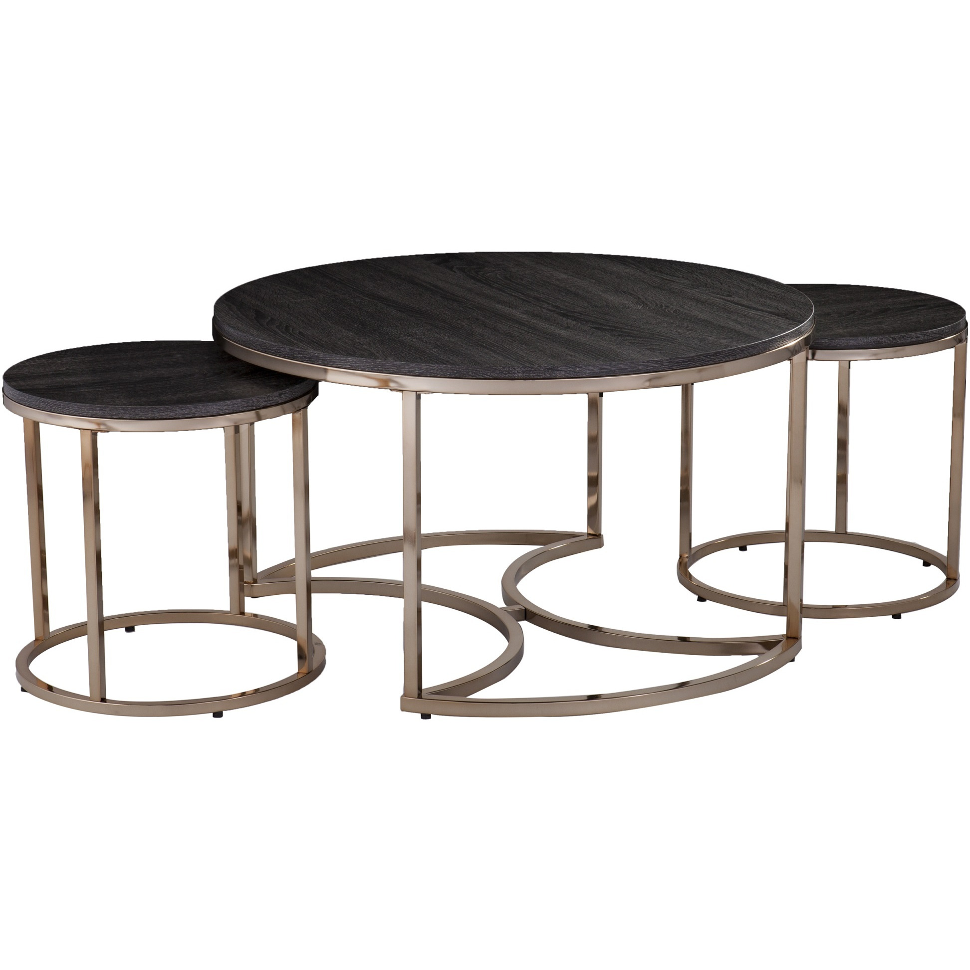 Lachlan Round Nesting Coffee Tables - 3pc Set