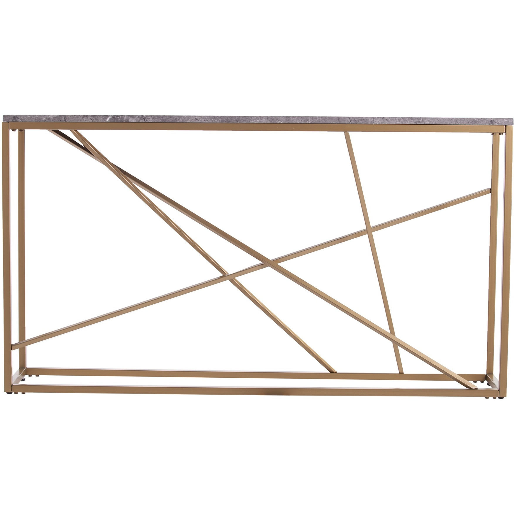 Arendal Faux Marble Skinny Console Table